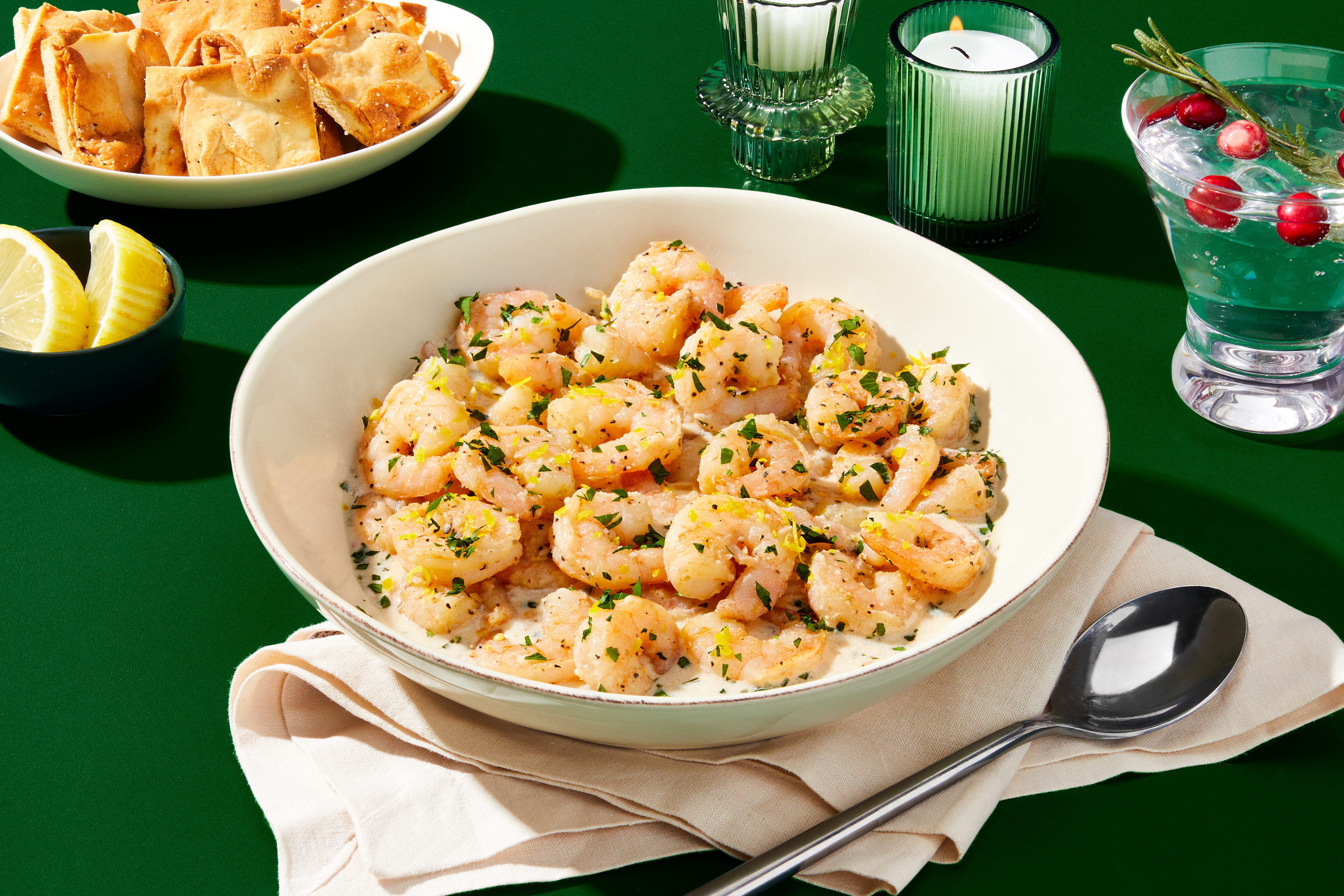 Creamy Lemon-Herb Shrimp
