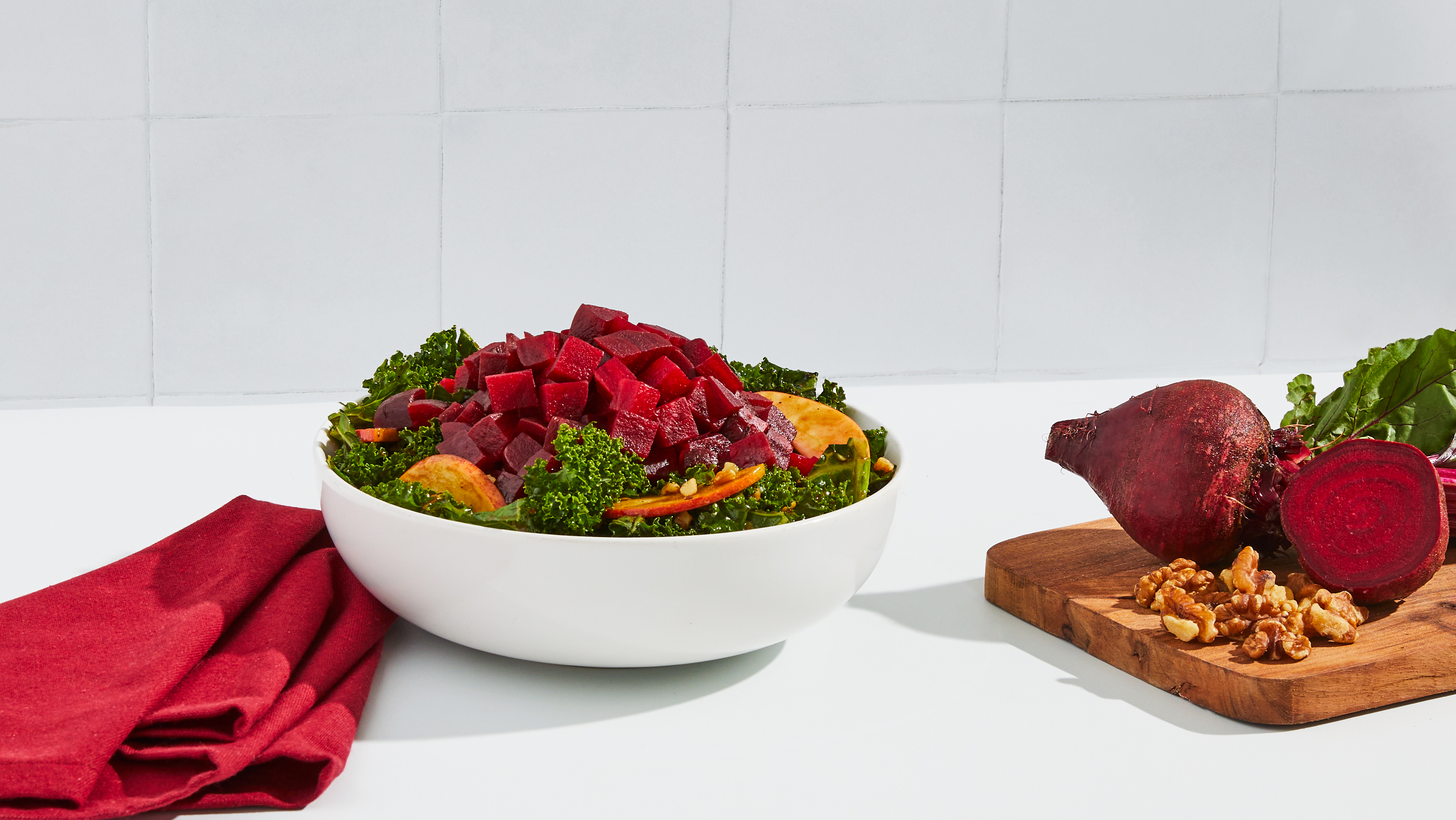 Roasted Beet, Apple & Kale Salad
