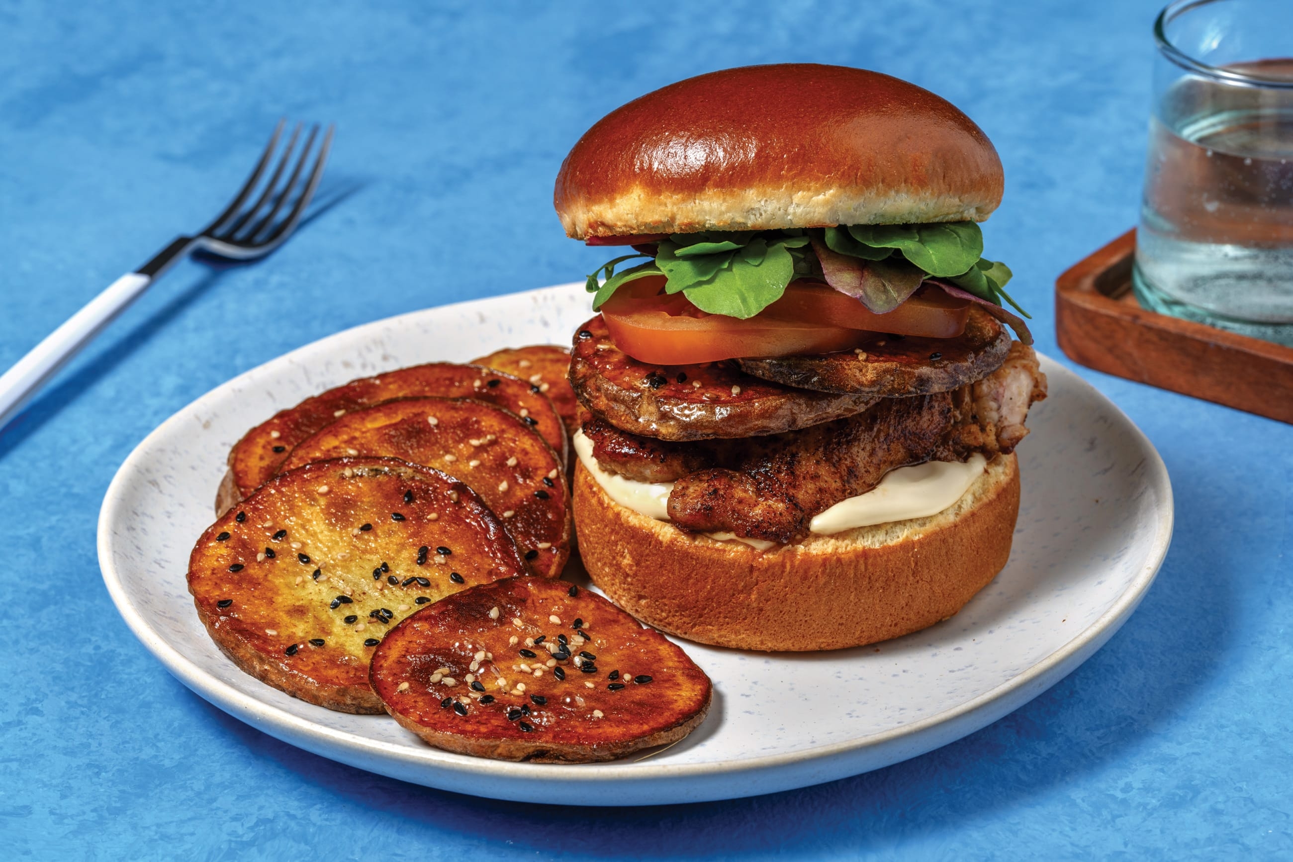 Haloumi Shawarma-Style Burger