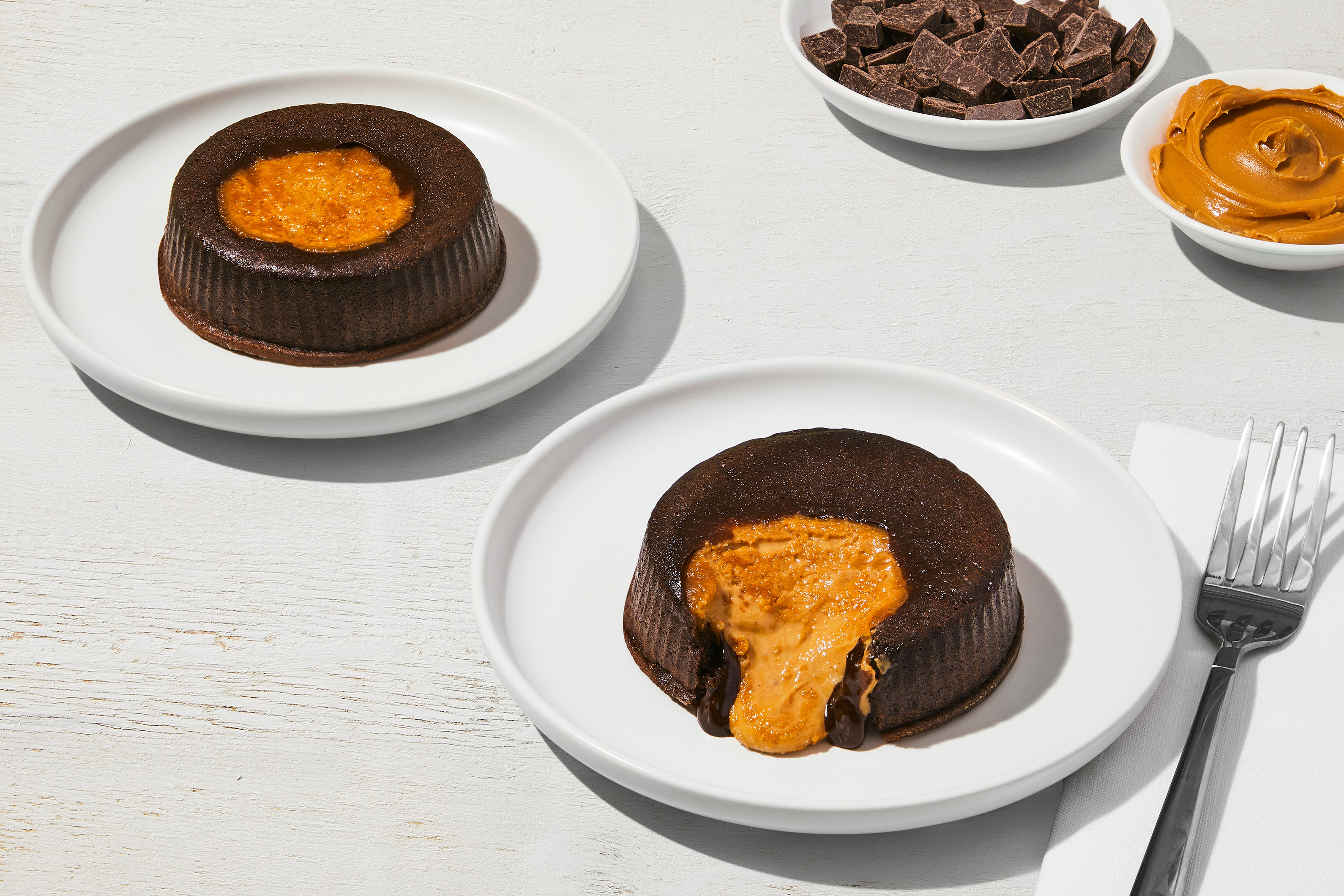 Molten Peanut Butter Lava Cake