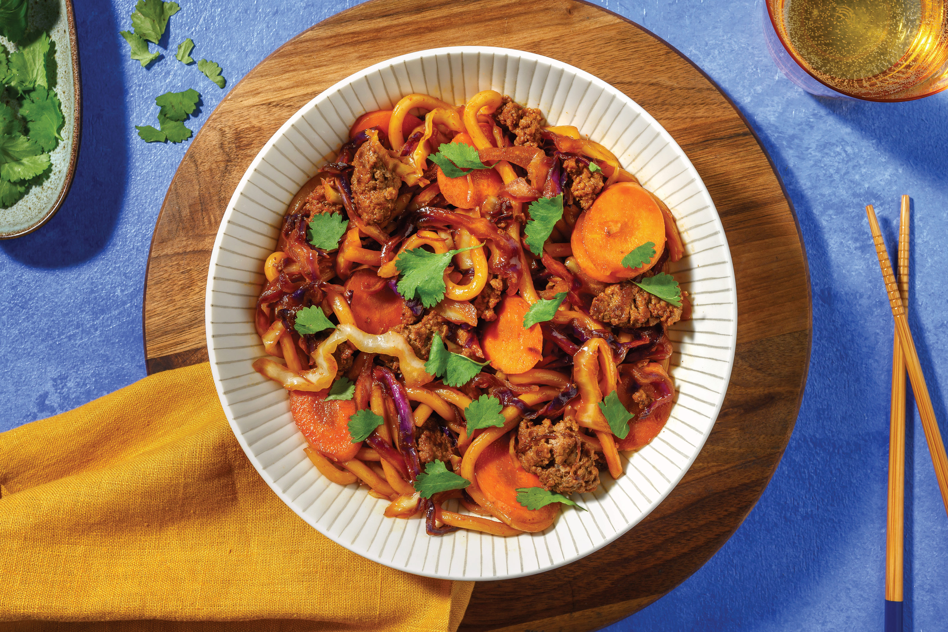 Char Siu Beef Strips & Noodle Stir-Fry