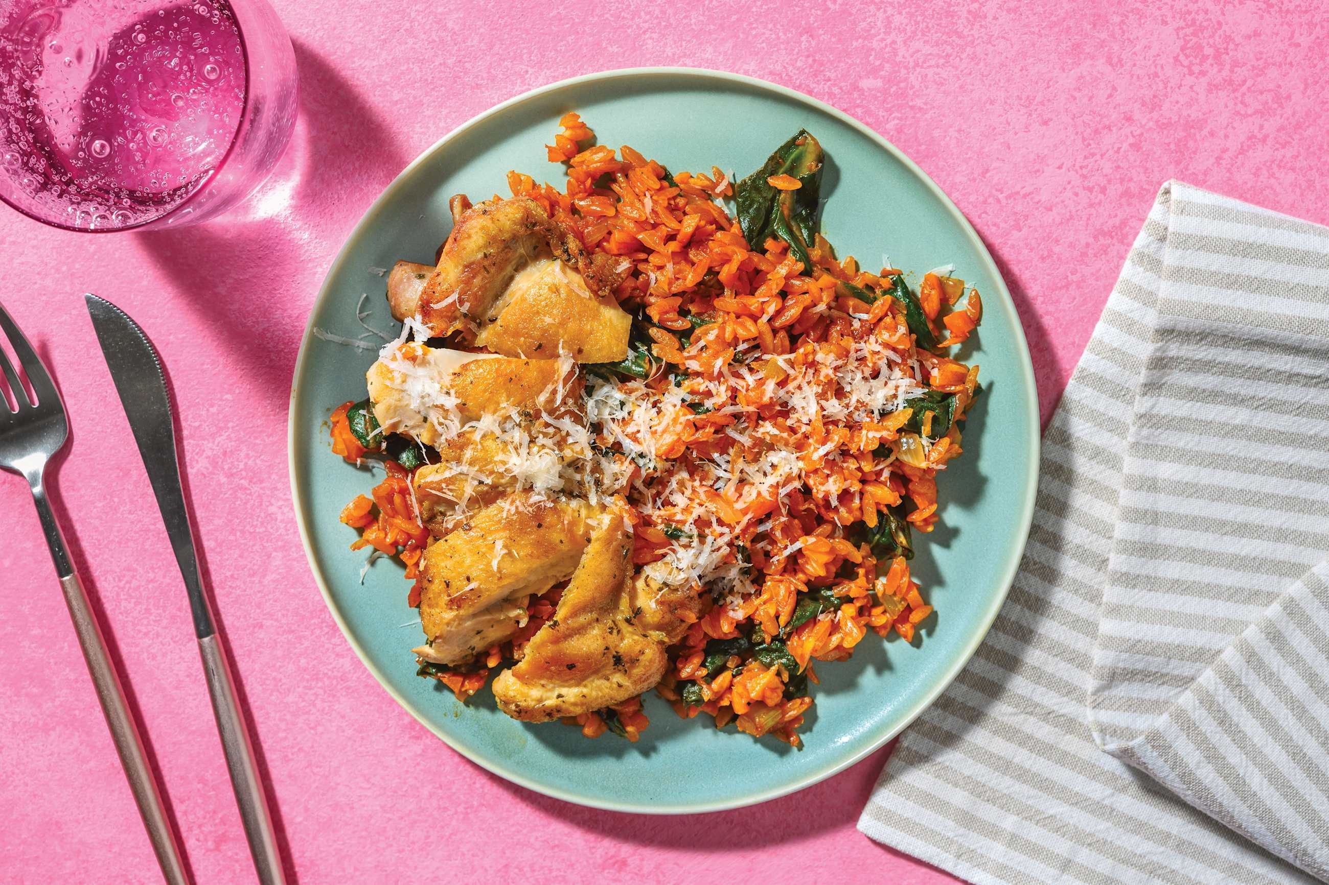 One-Tray Italian-Style Chicken Risoni Bake