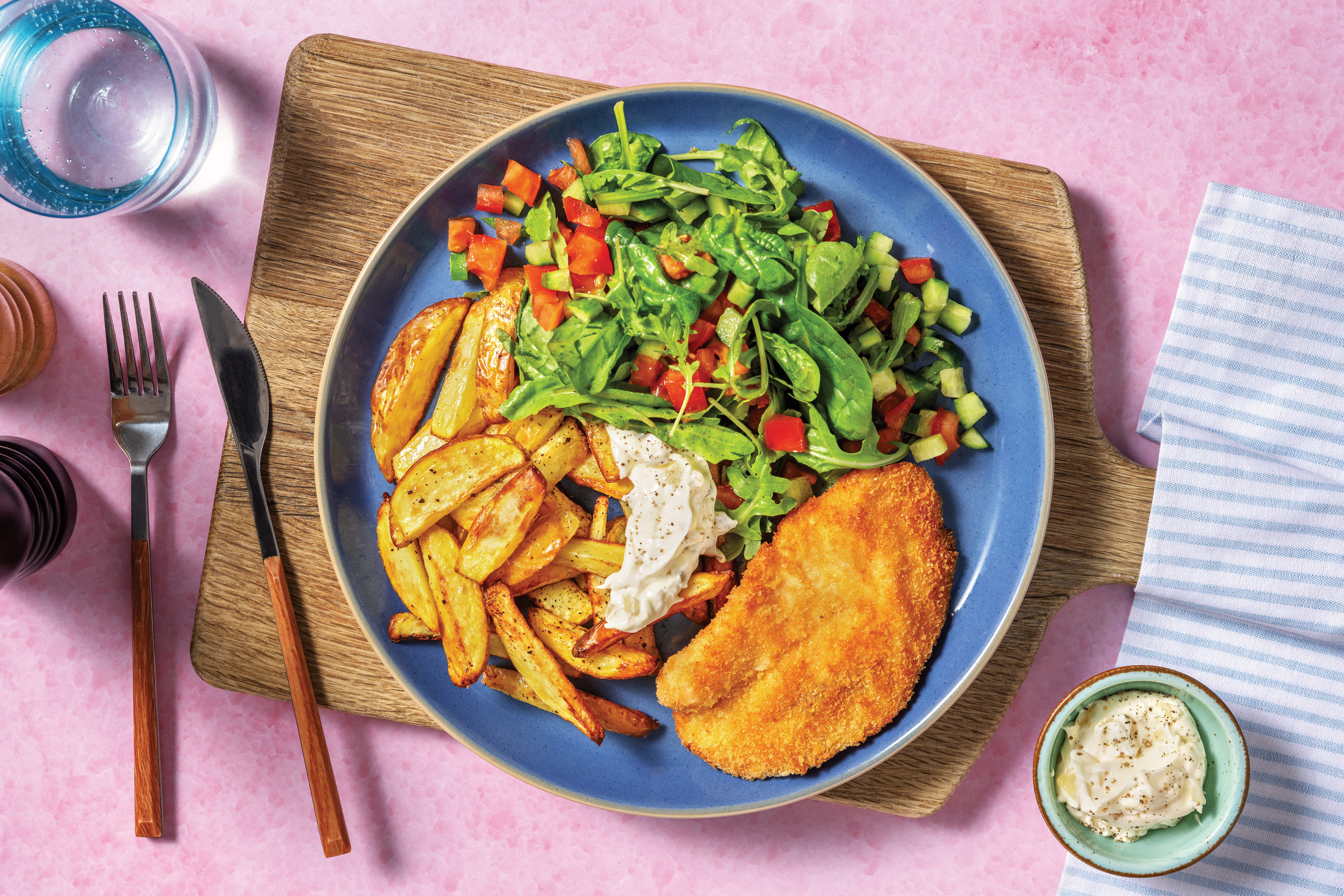 Quick Crumbed Fish & Chips