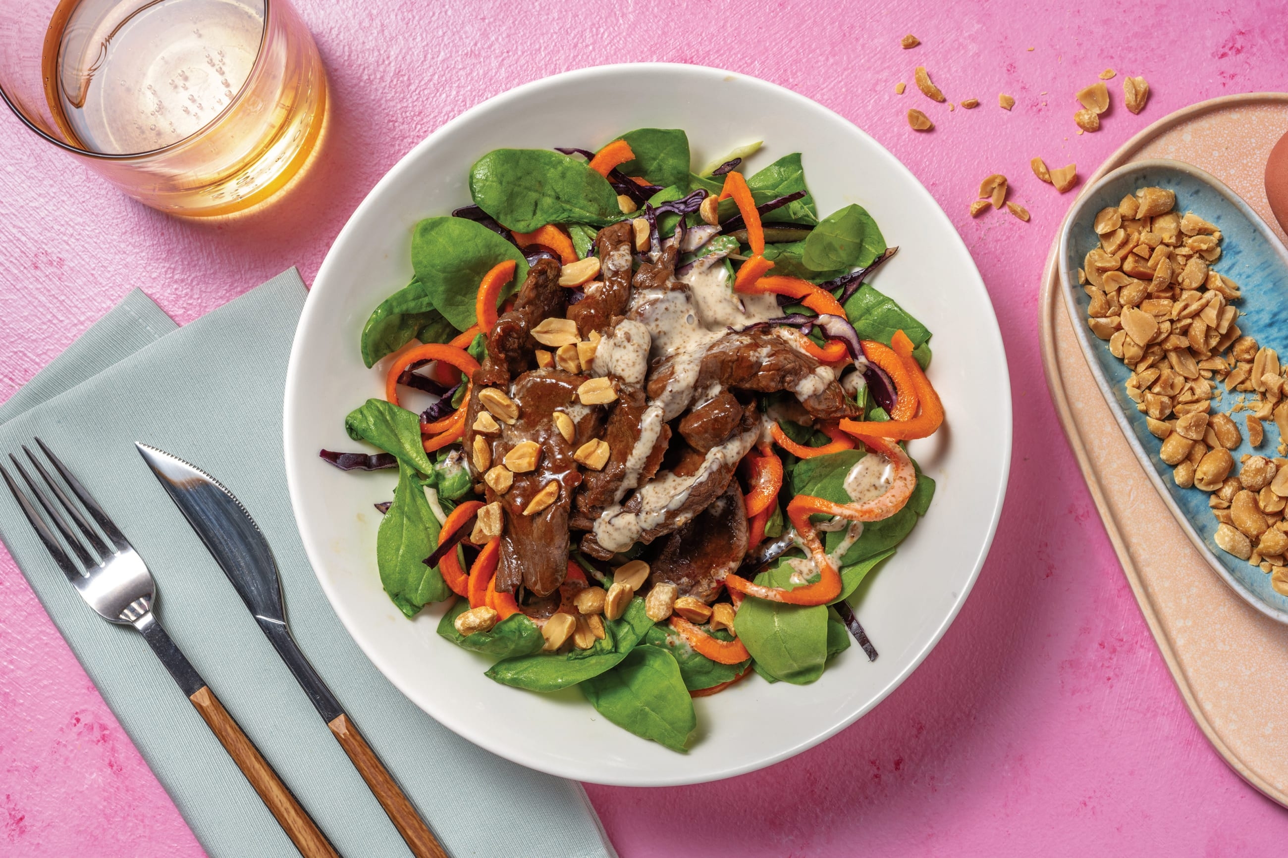 Sweet-Soy Beef & Ponzu Slaw Bowl