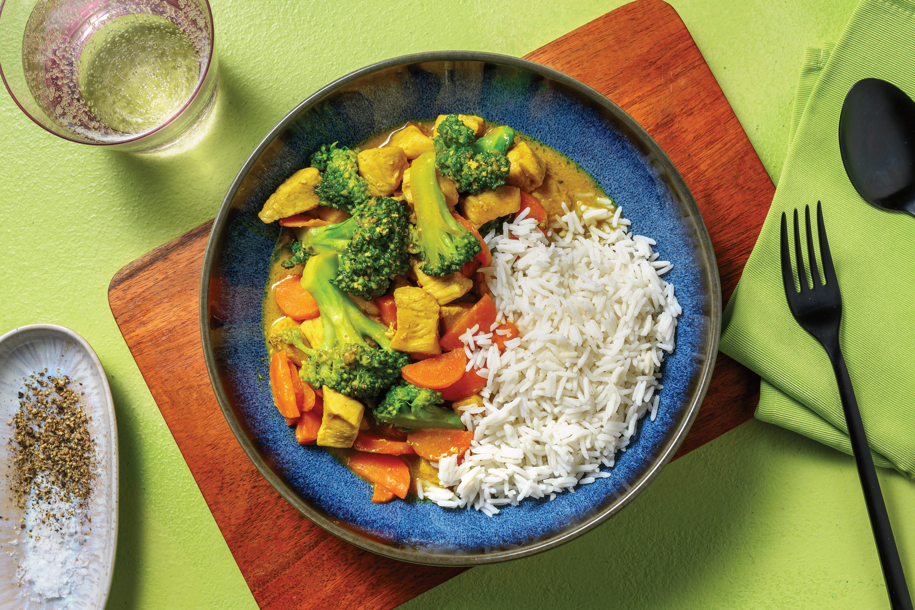 Fragrant Satay Chicken & Veggie Curry