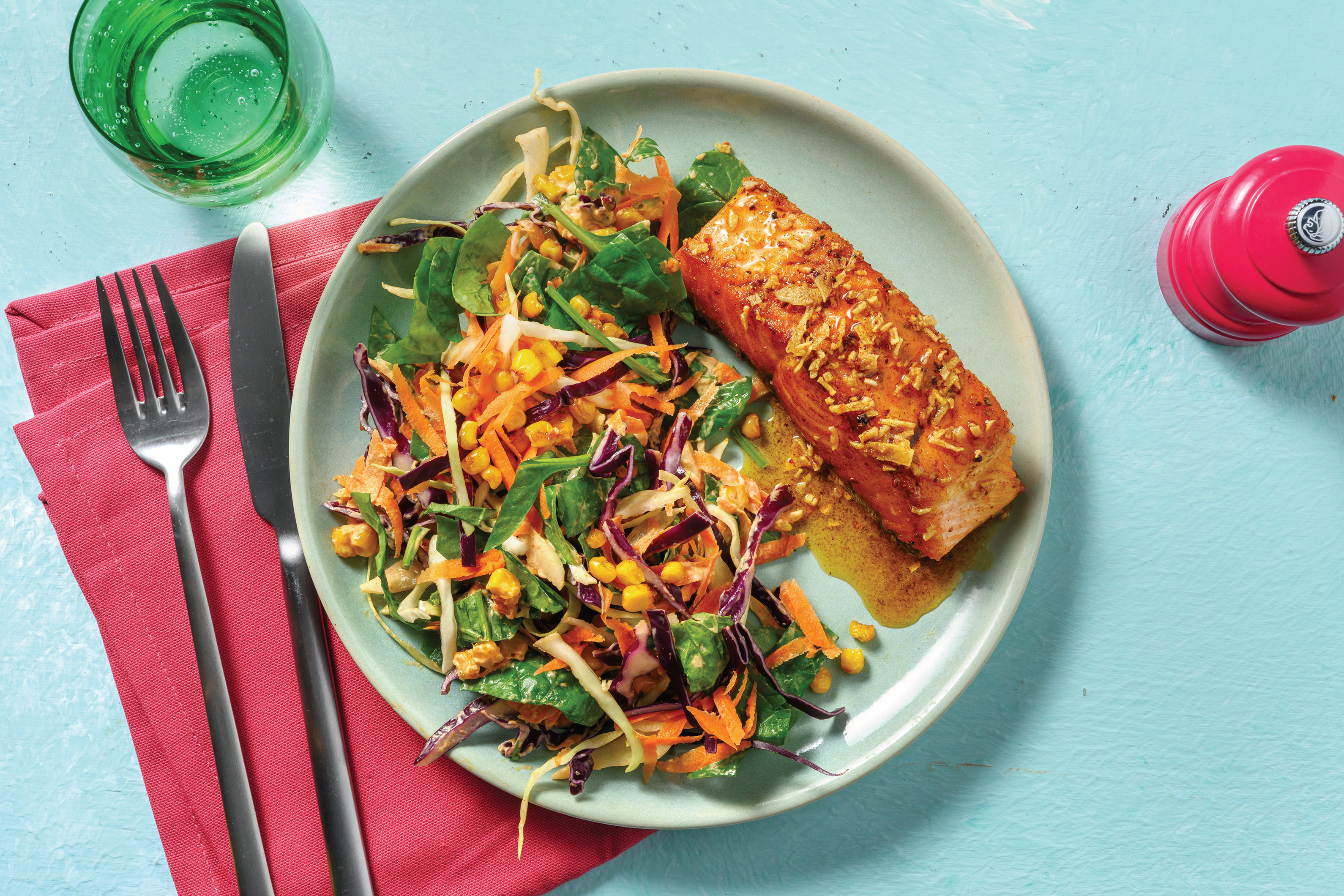 Double Mexican Seared Salmon