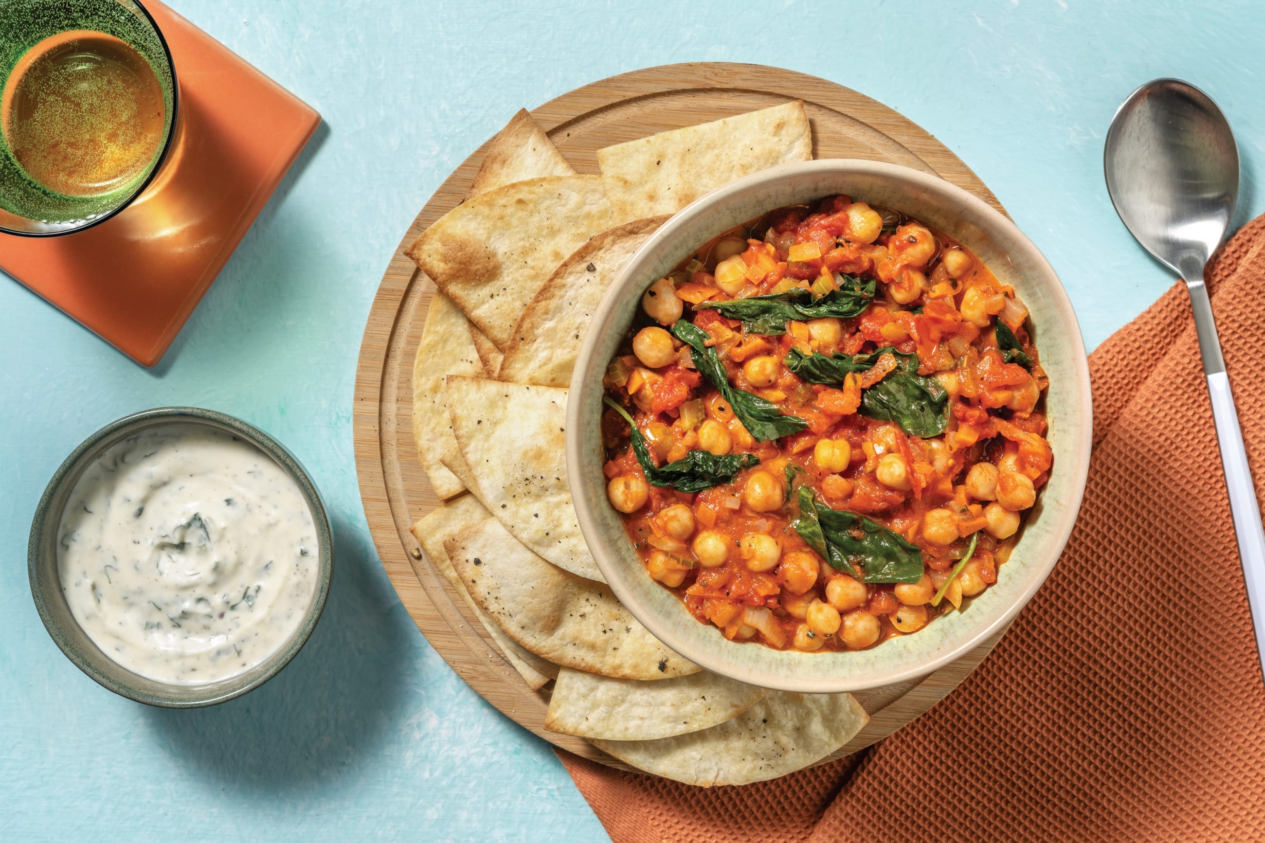 Saucy Harissa Chickpea & Veggie Bowl