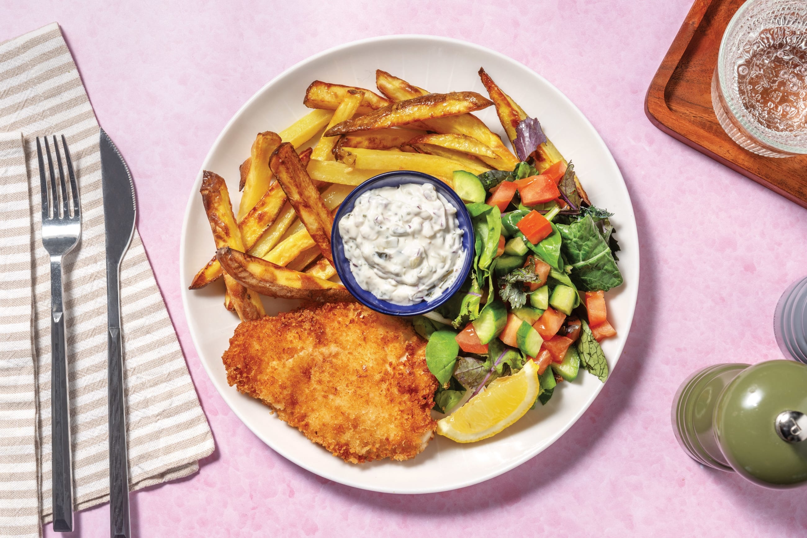 Crumbed Fish & Chips