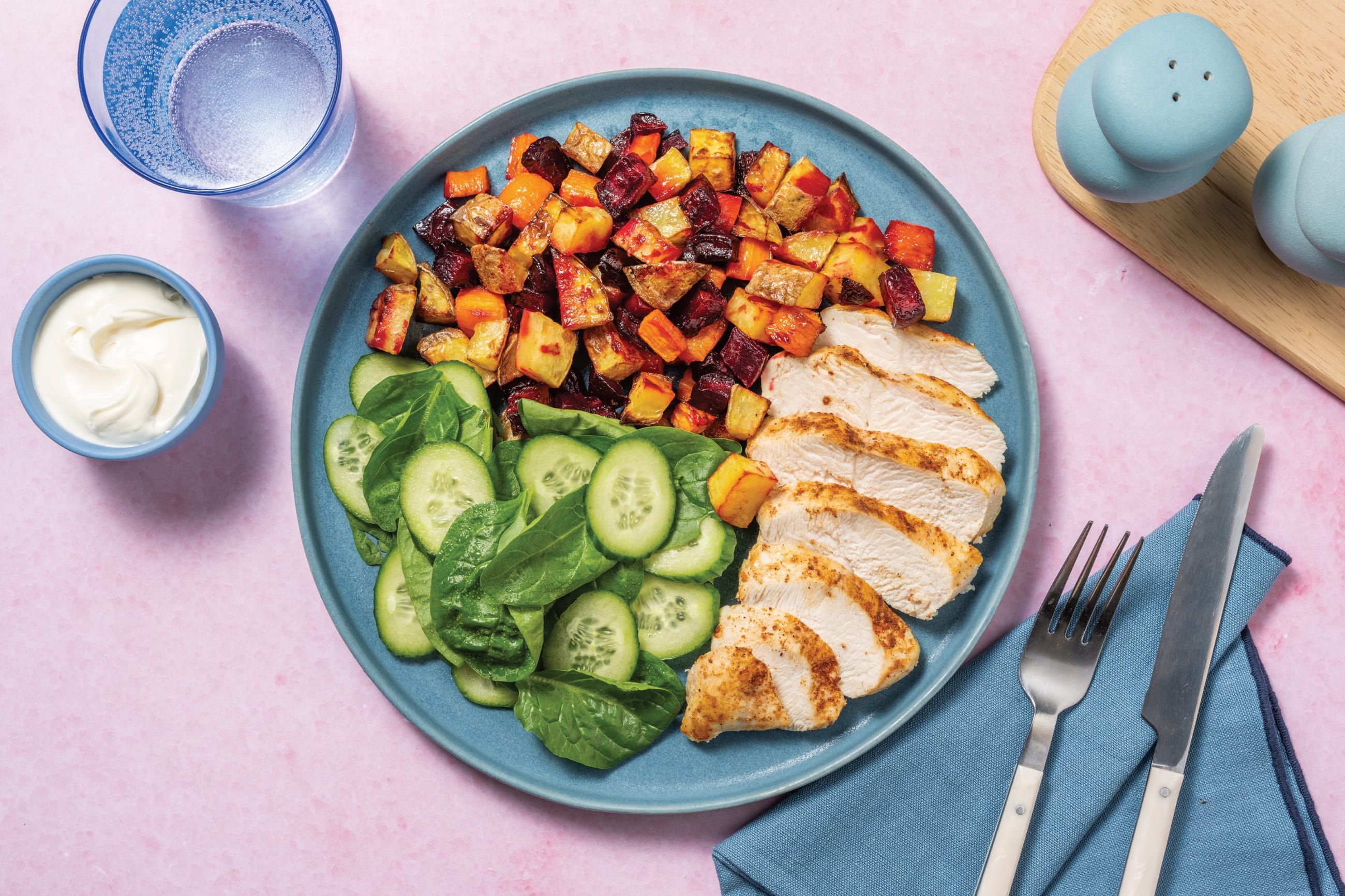 Caribbean Chicken & Roasted Veggies