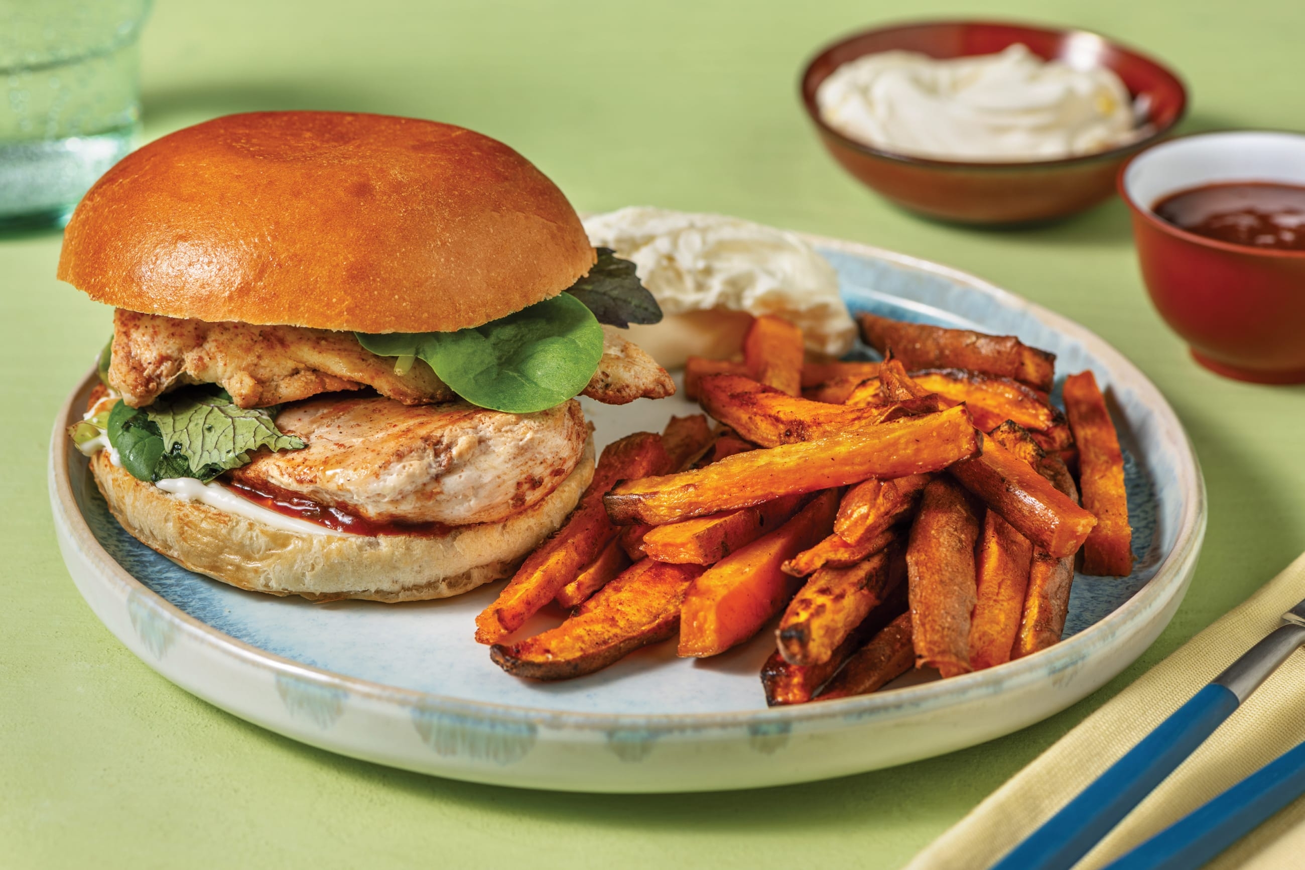 Mexican Double Chicken Burger