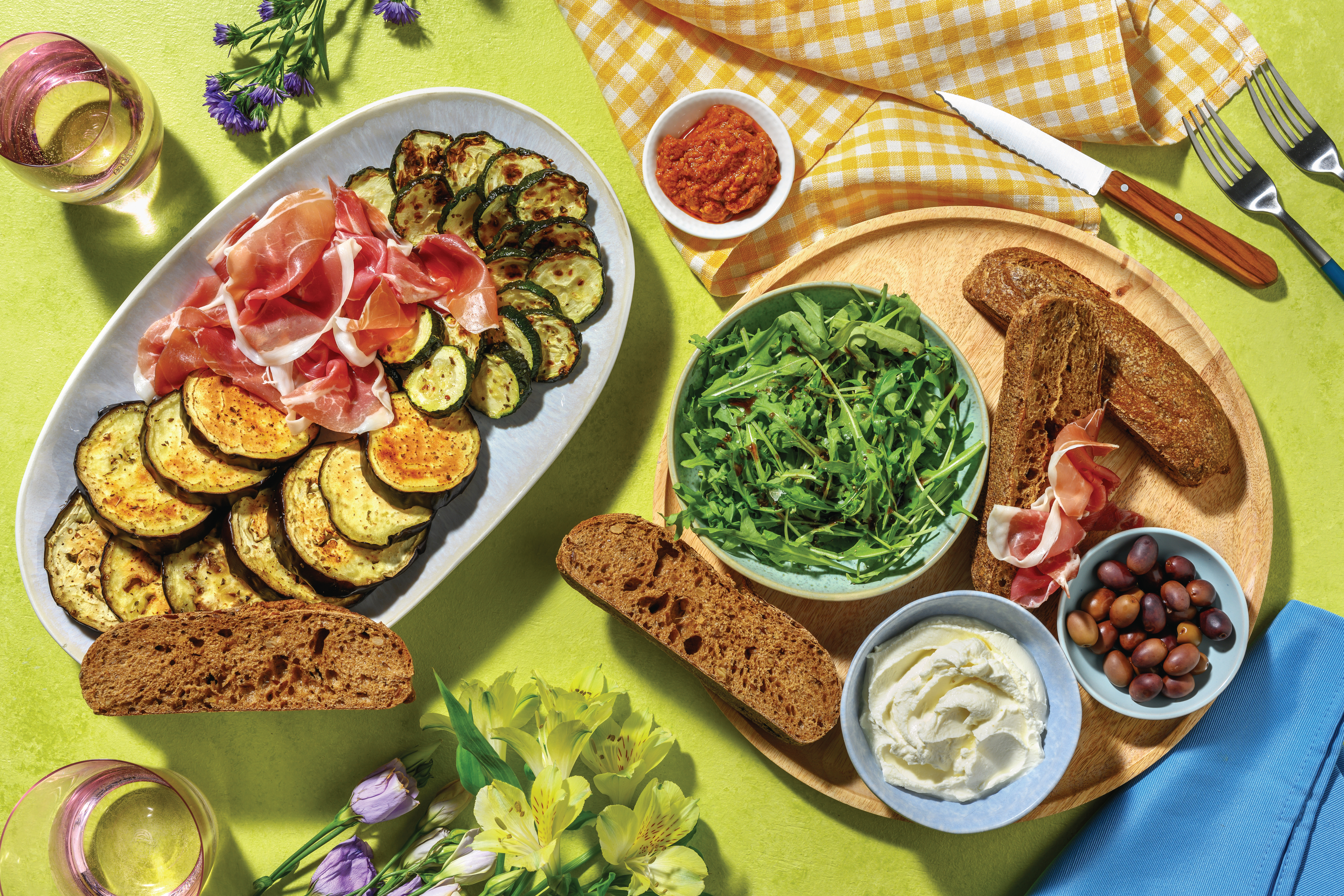 Mediterranean Antipasto Picnic Platter