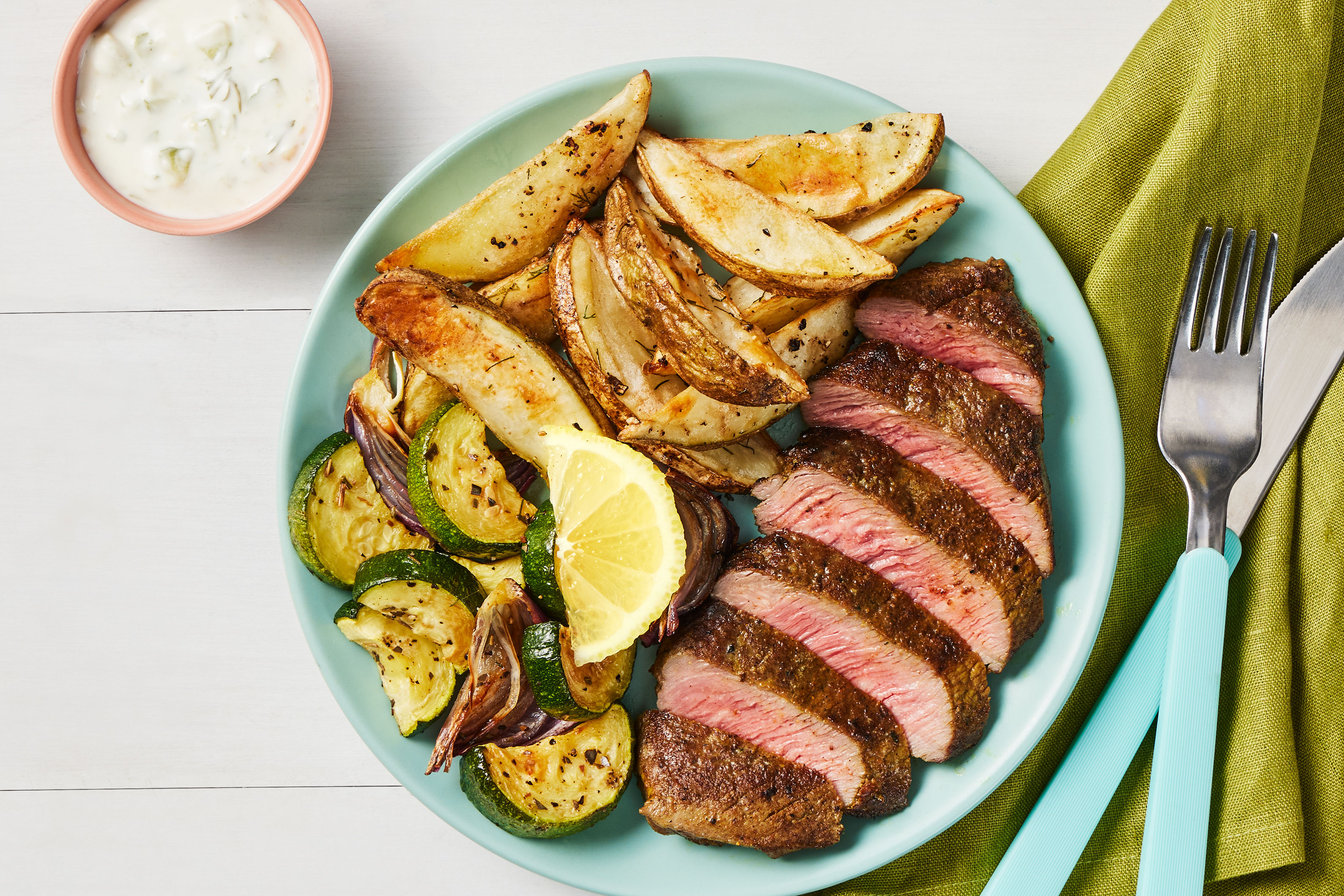 Taverna Steak & Dilly Potato Wedges