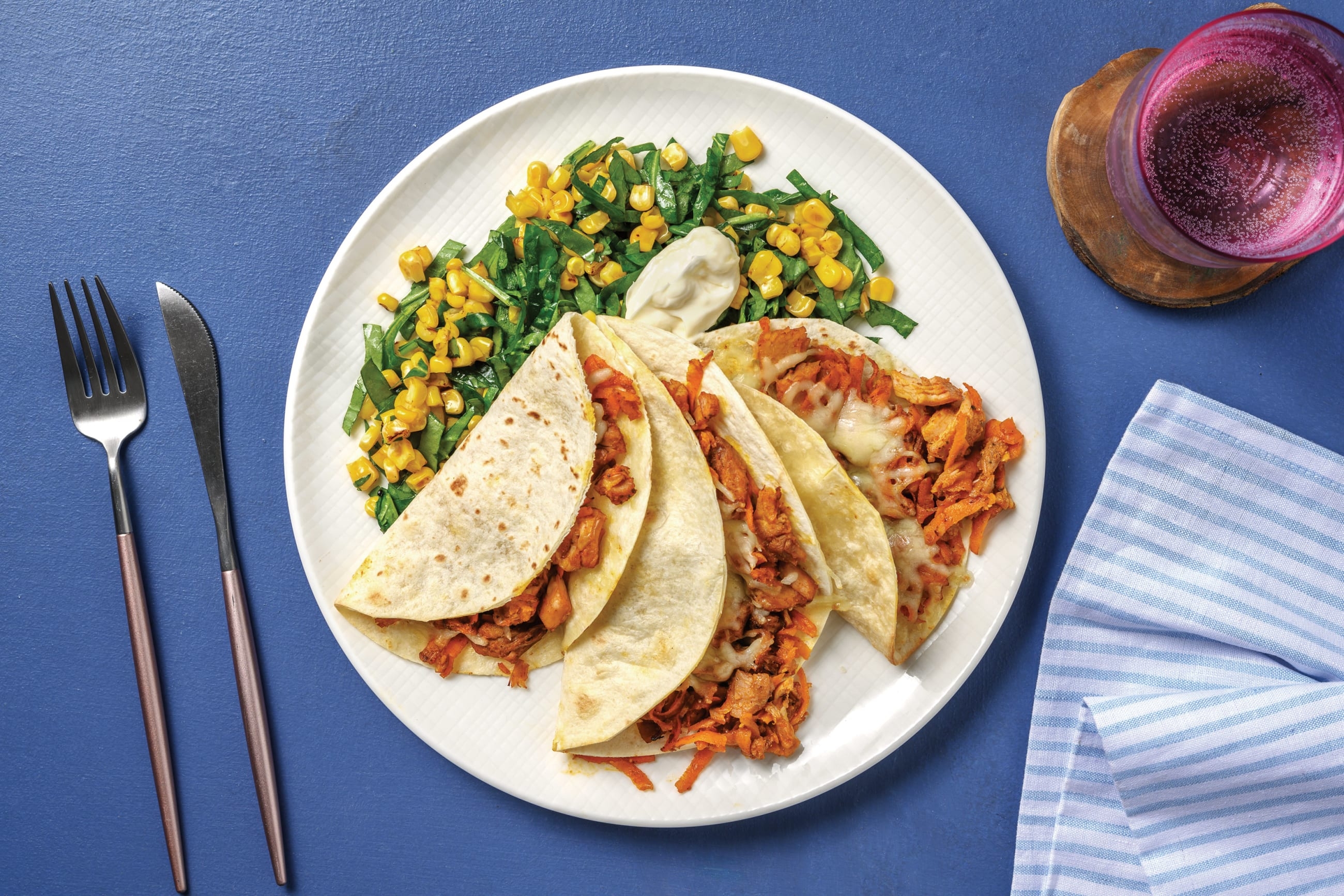 Sweet Chilli Pulled Pork Quesadillas