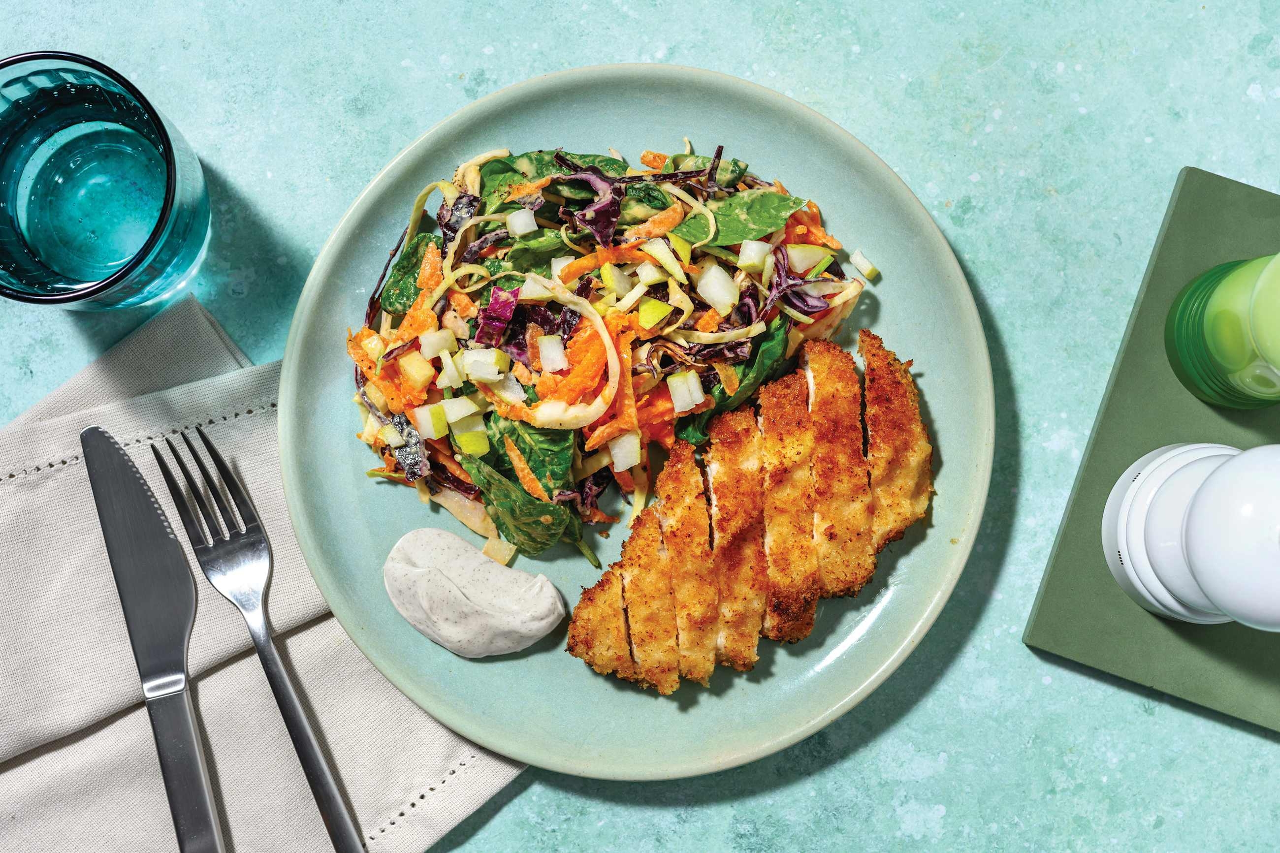 Parsley & Parmesan Chicken Schnitzels