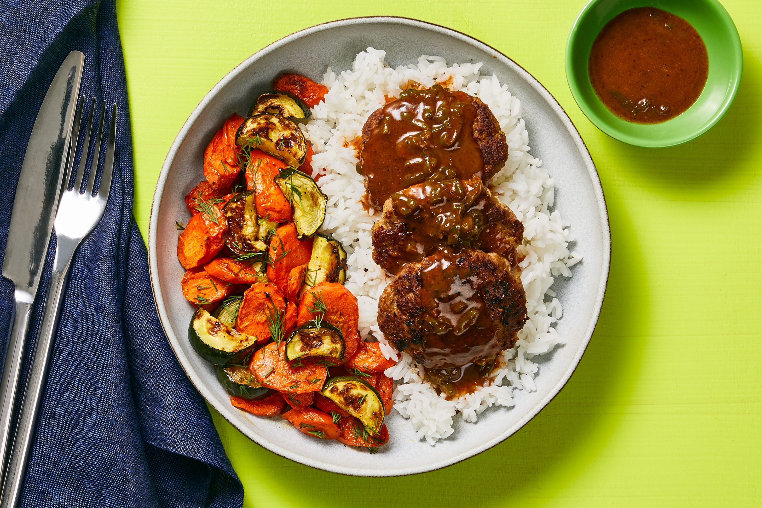 Spicy Harissa-Glazed Turkey Patties