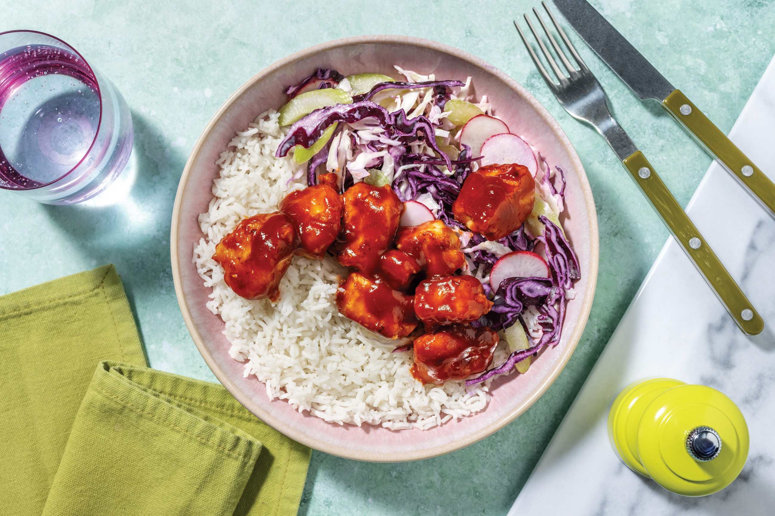 Korean Fried Pork & Garlic Rice