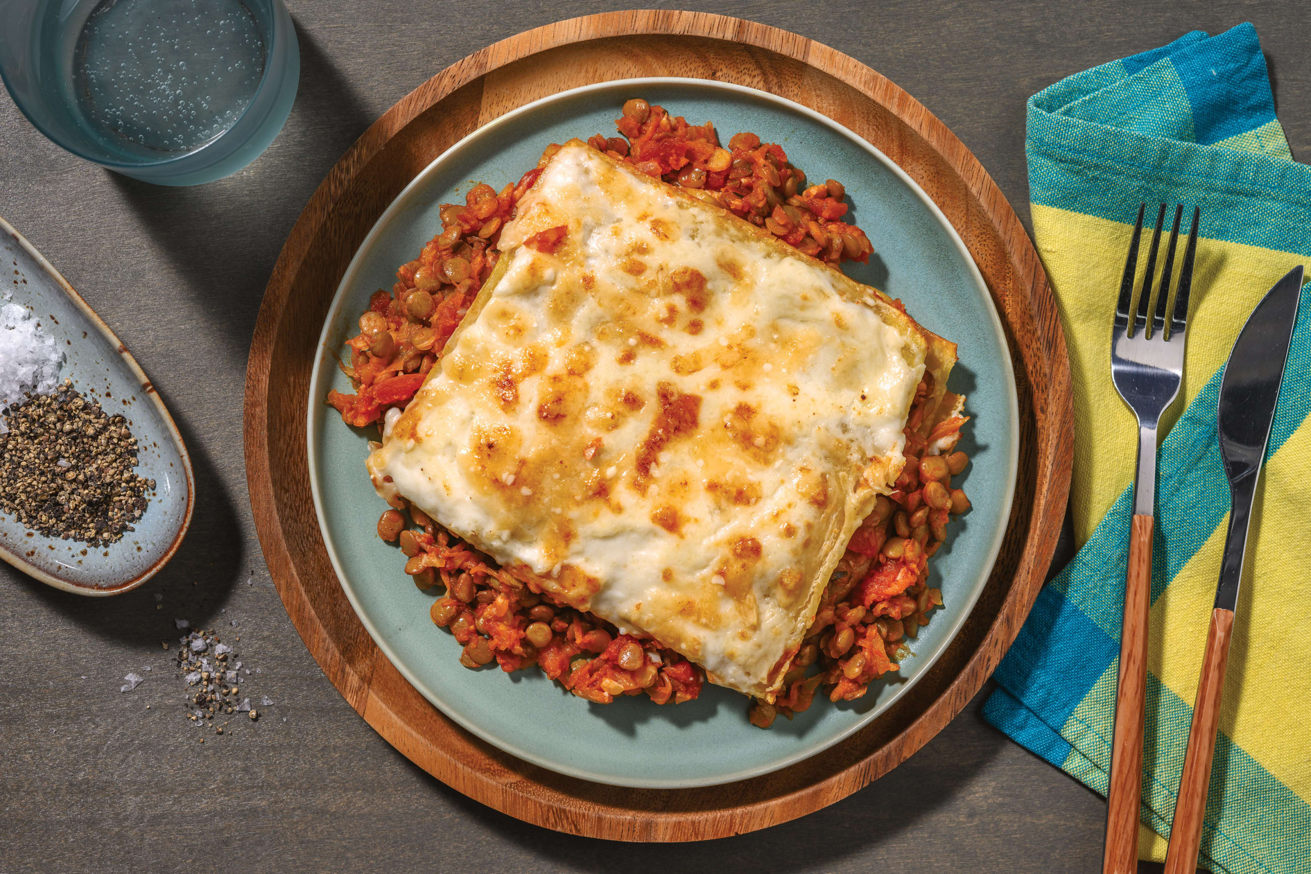 Hidden Veggie & Lentil Lasagne