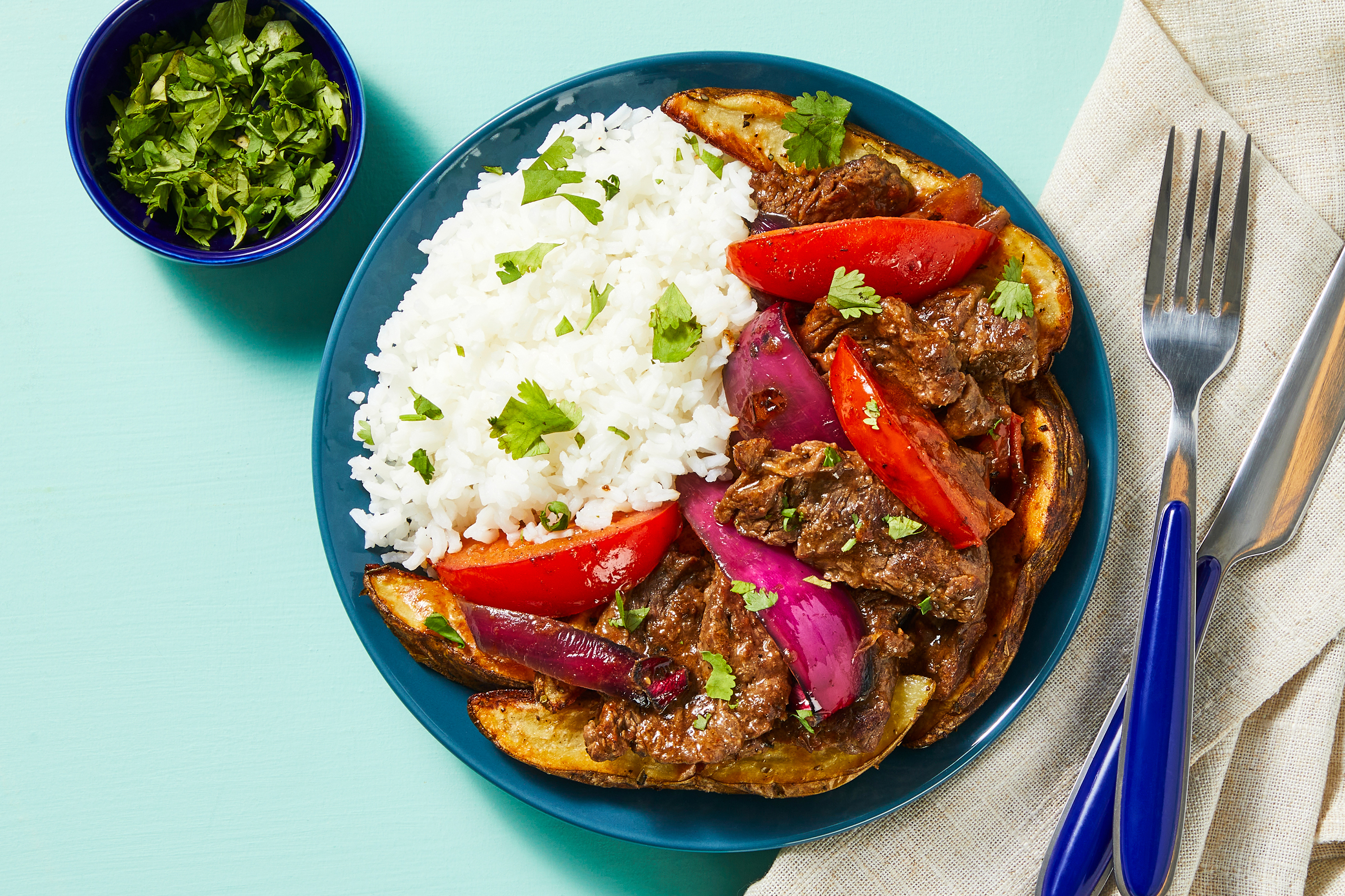 Peruvian Chili-Soy Steak Stir-Fry