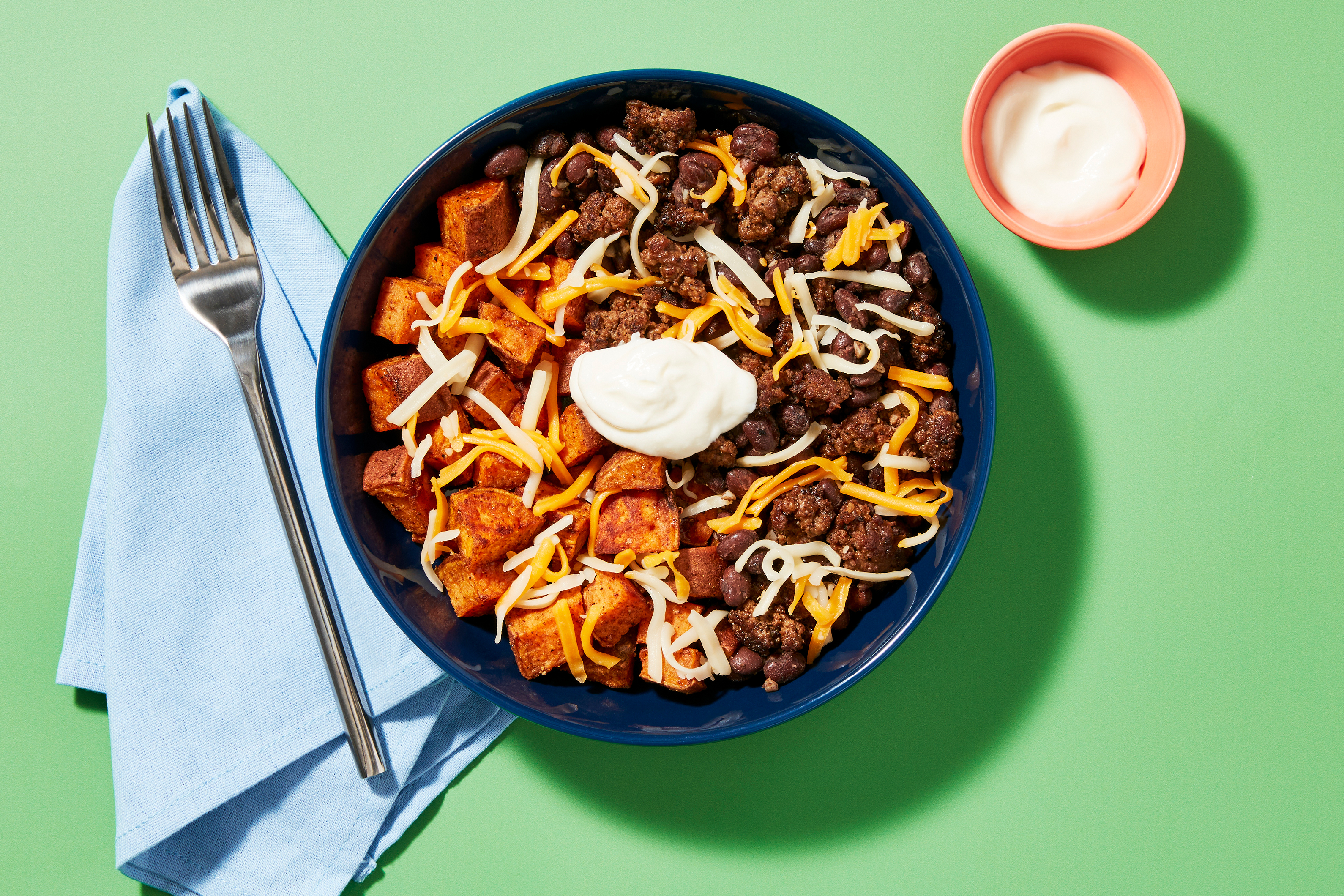 Sweet Potato, Bean & Beef Power Bowl