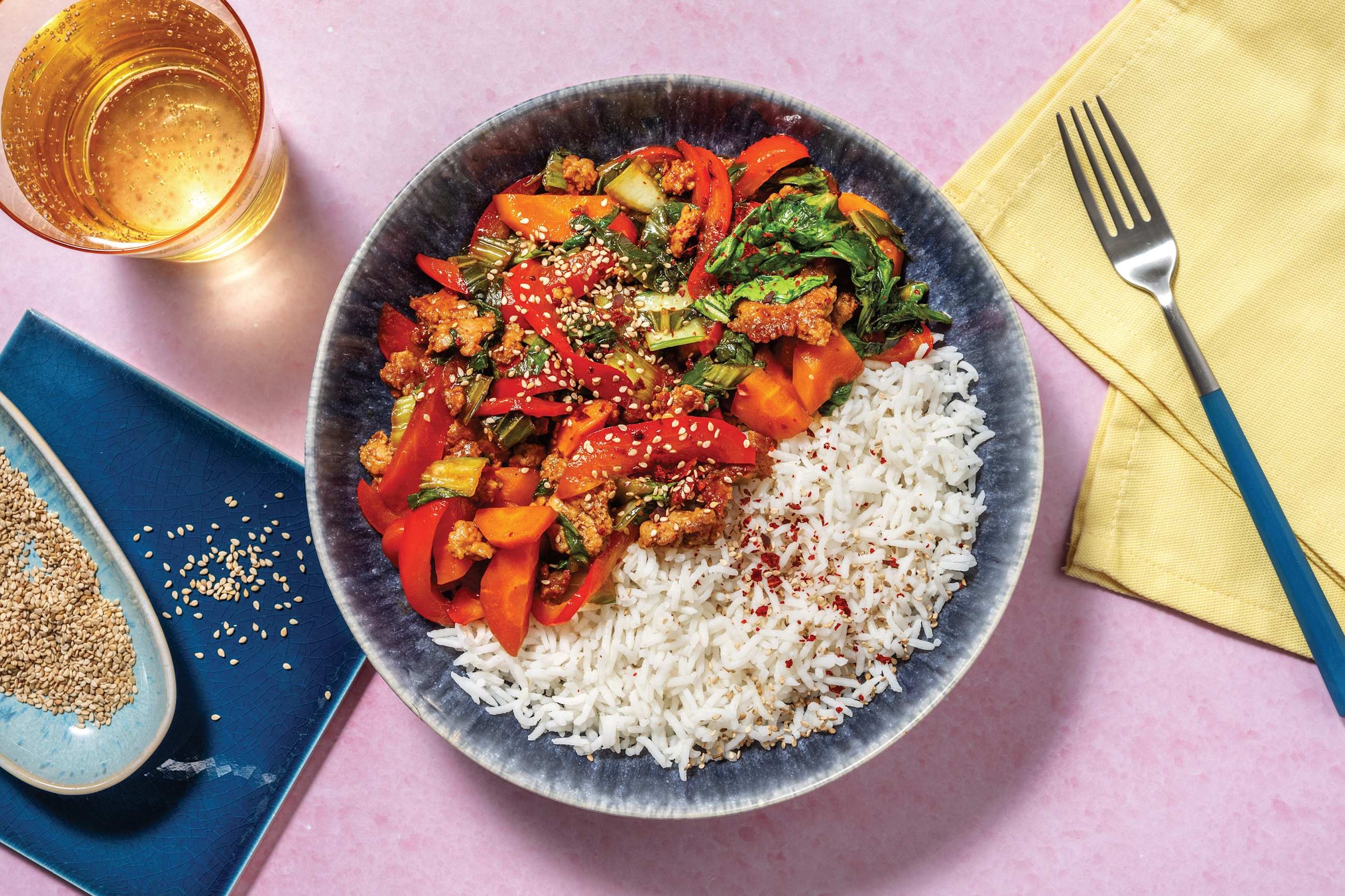 Char Siu Beef Mince & Capsicum Stir Fry