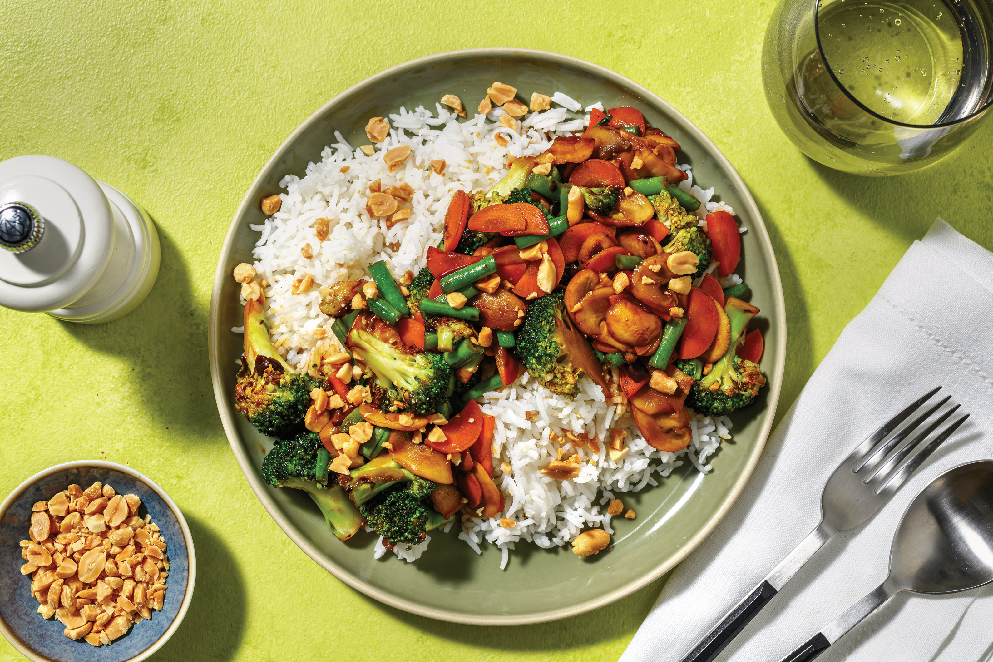 Chinese Mushroom & Broccoli Stir-Fry