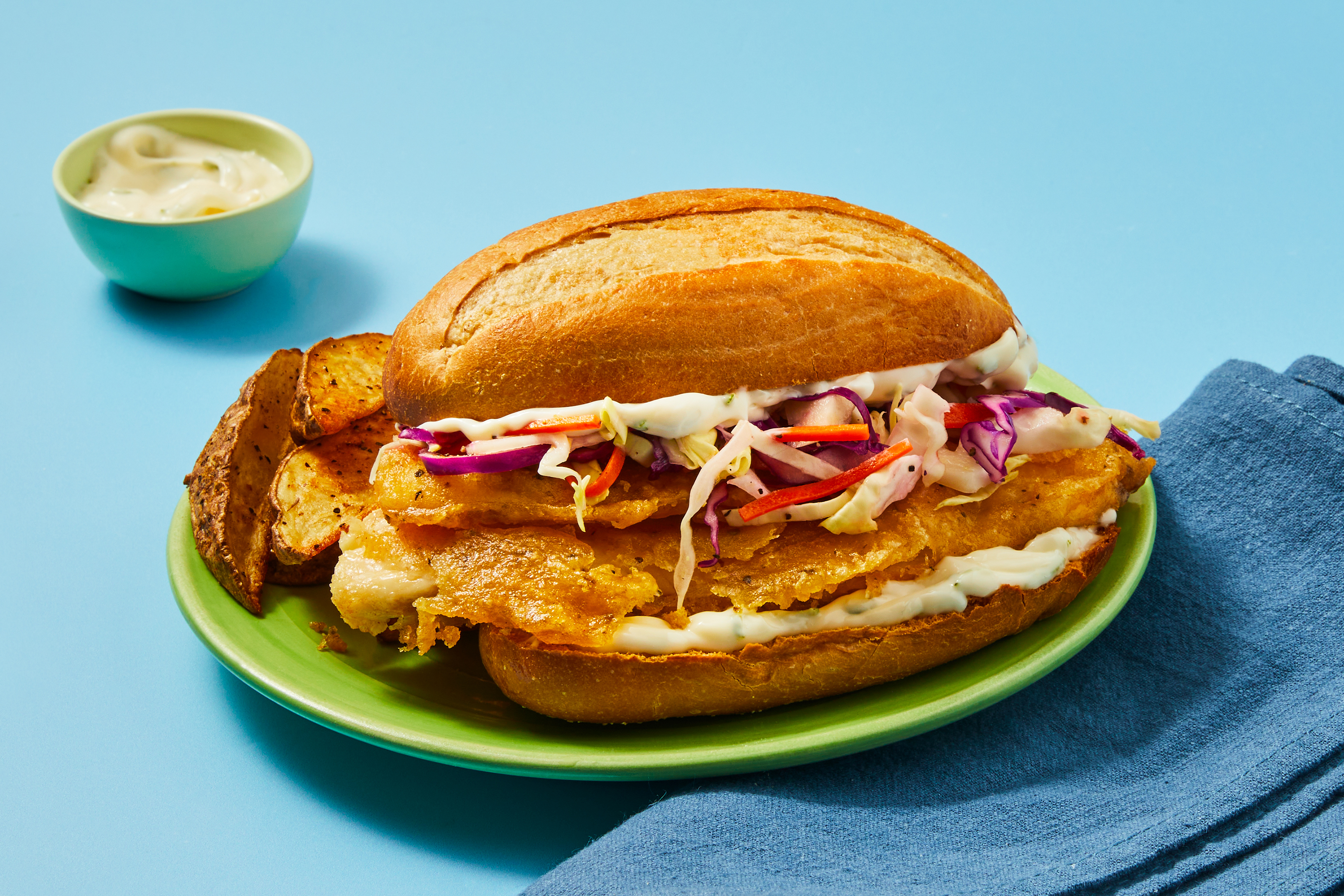 Cajun-Spiced Crispy Tilapia Sandwiches