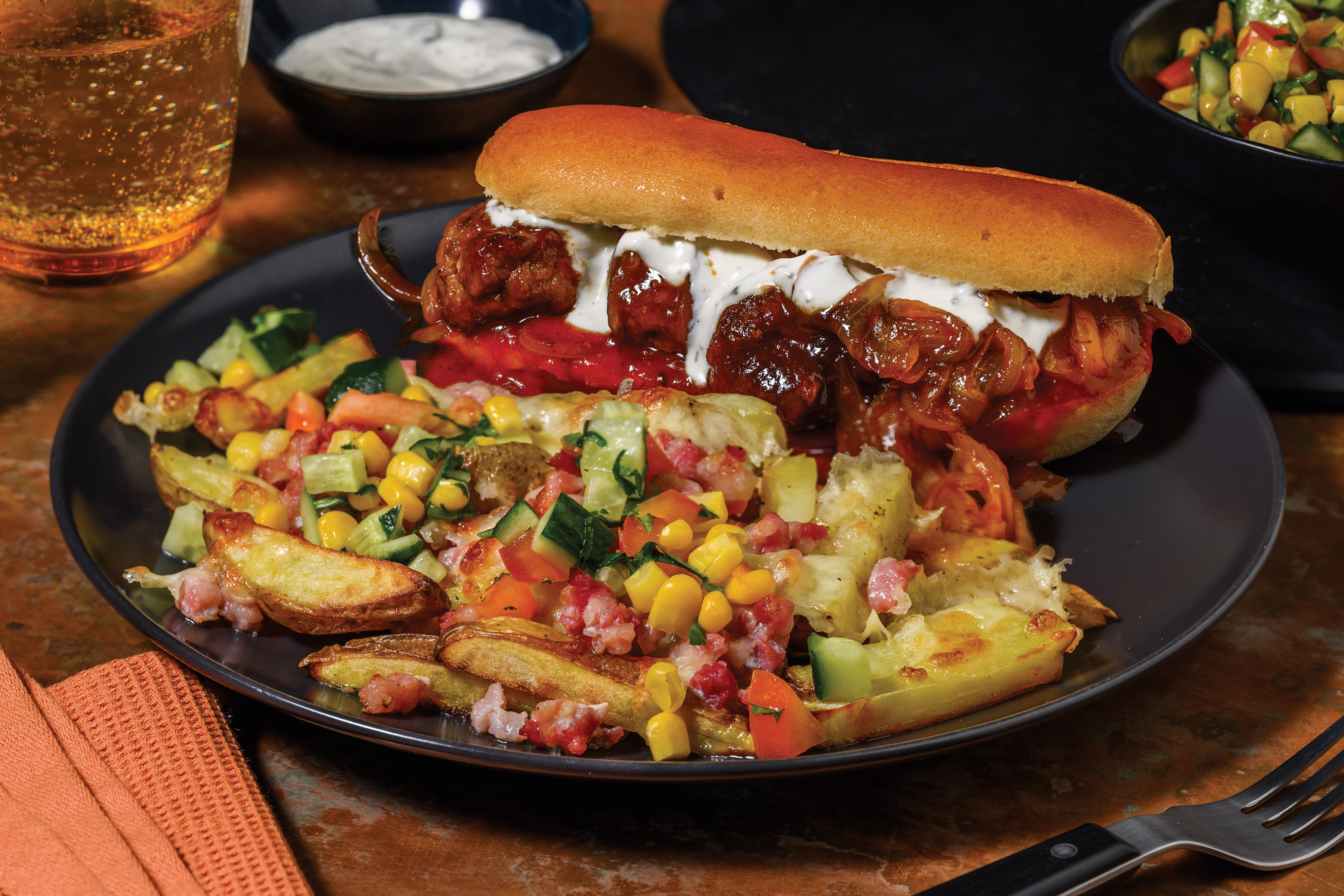 Buffalo Meatball & BBQ Subs