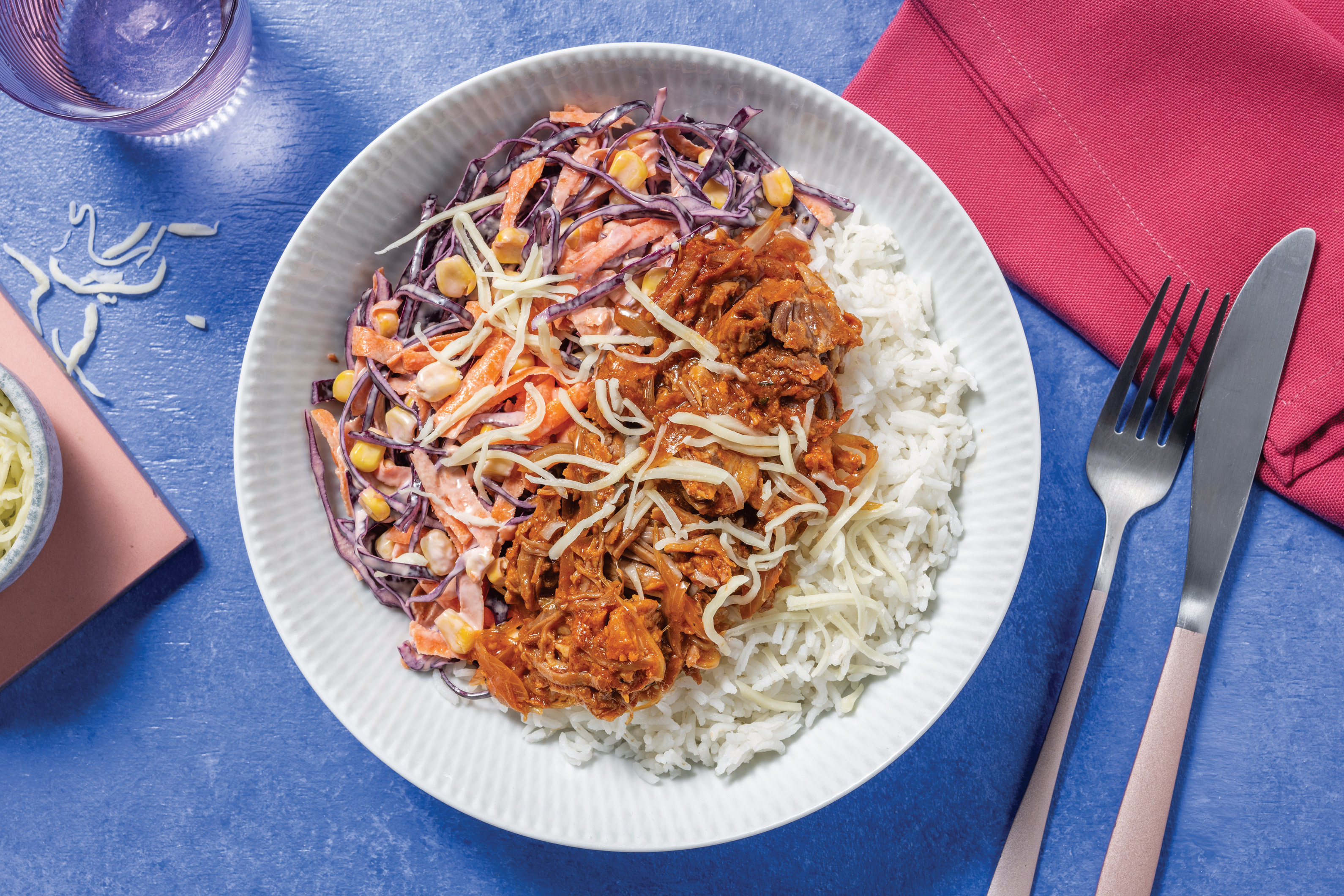 Pulled Pork Rice Bowl