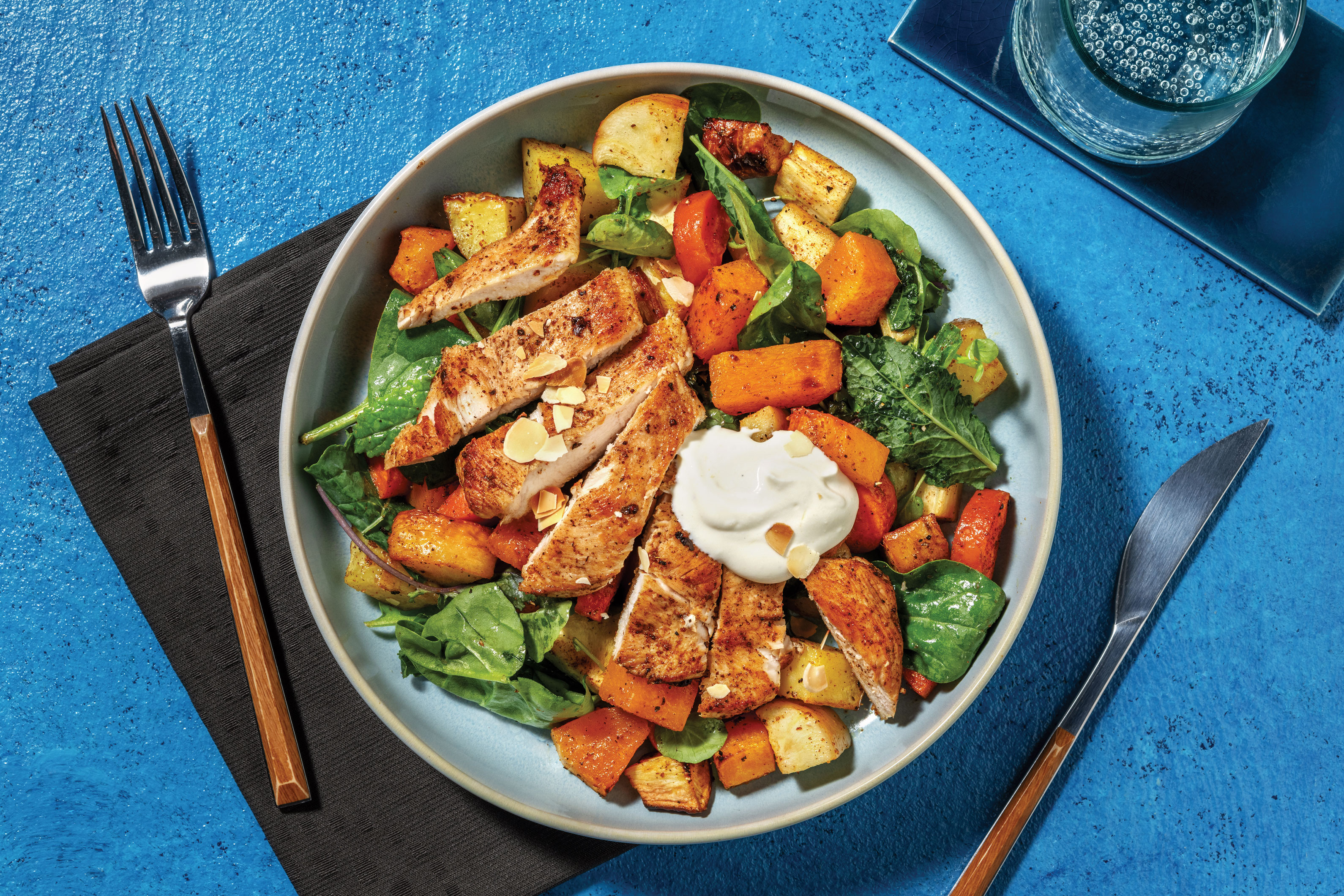 Mumbai Chicken & Roast Veggie Toss