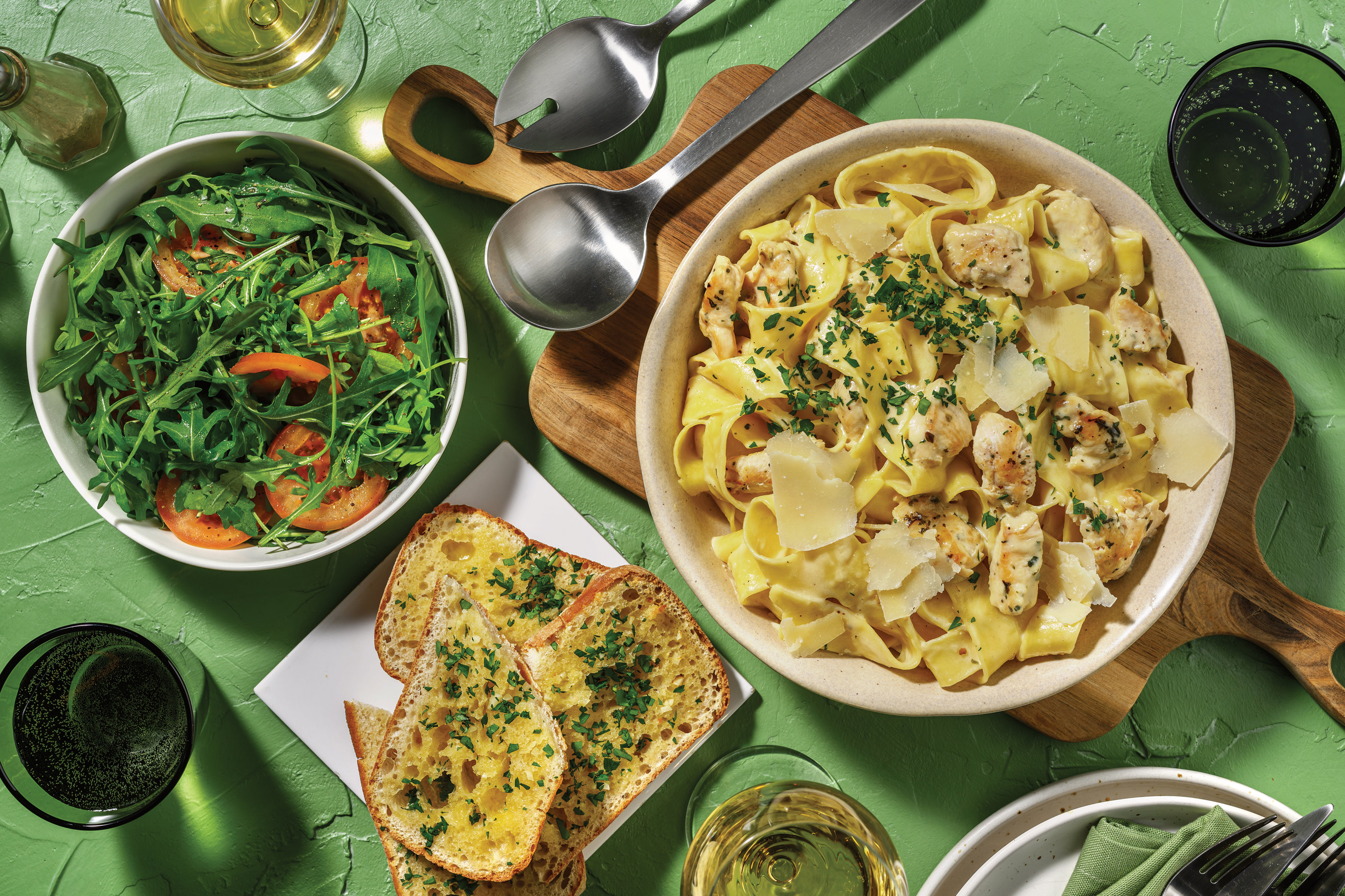 Cheat's Chicken Alfredo Pappardelle Feast
