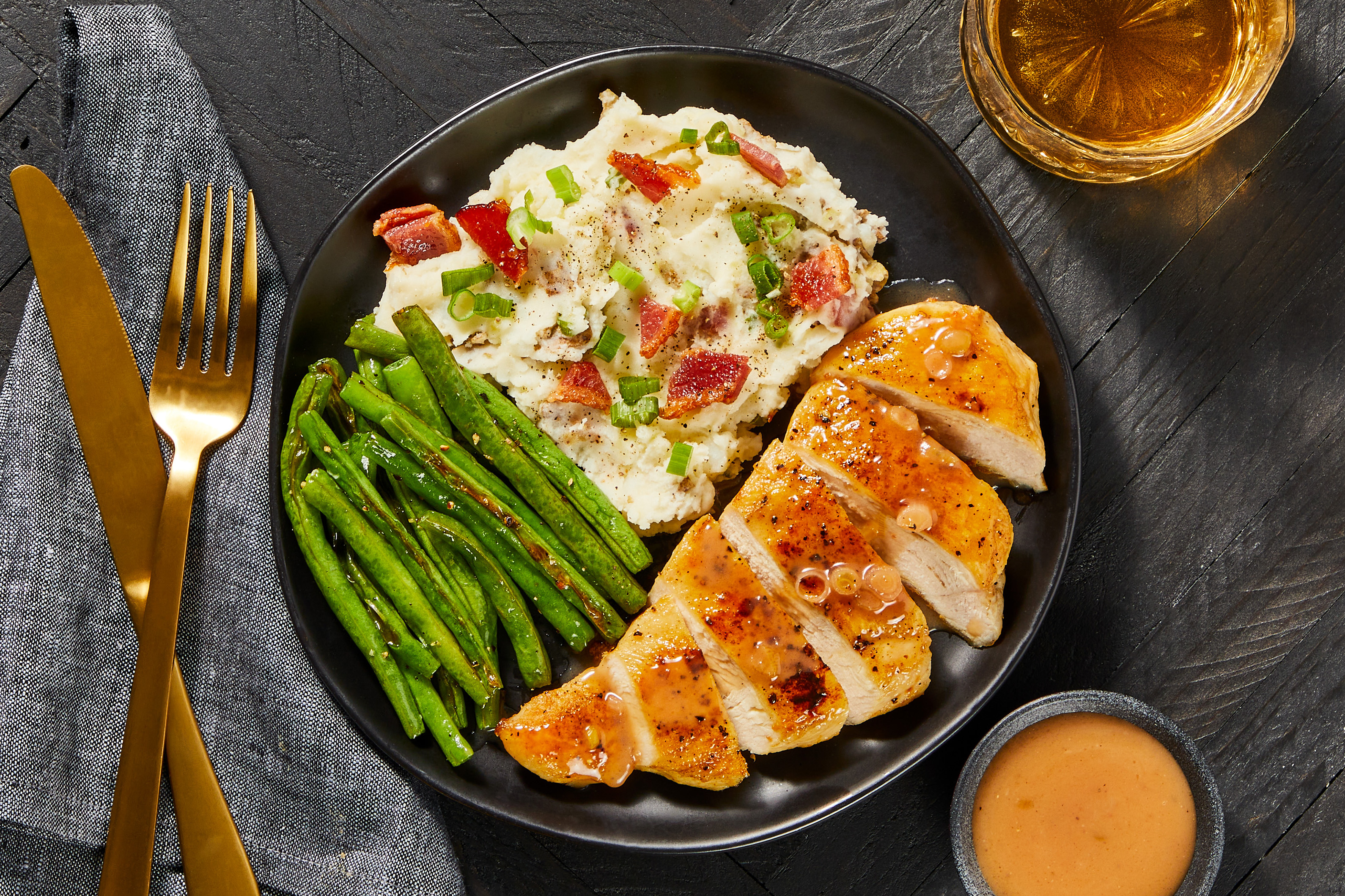 Chicken with Cherry Pan Sauce