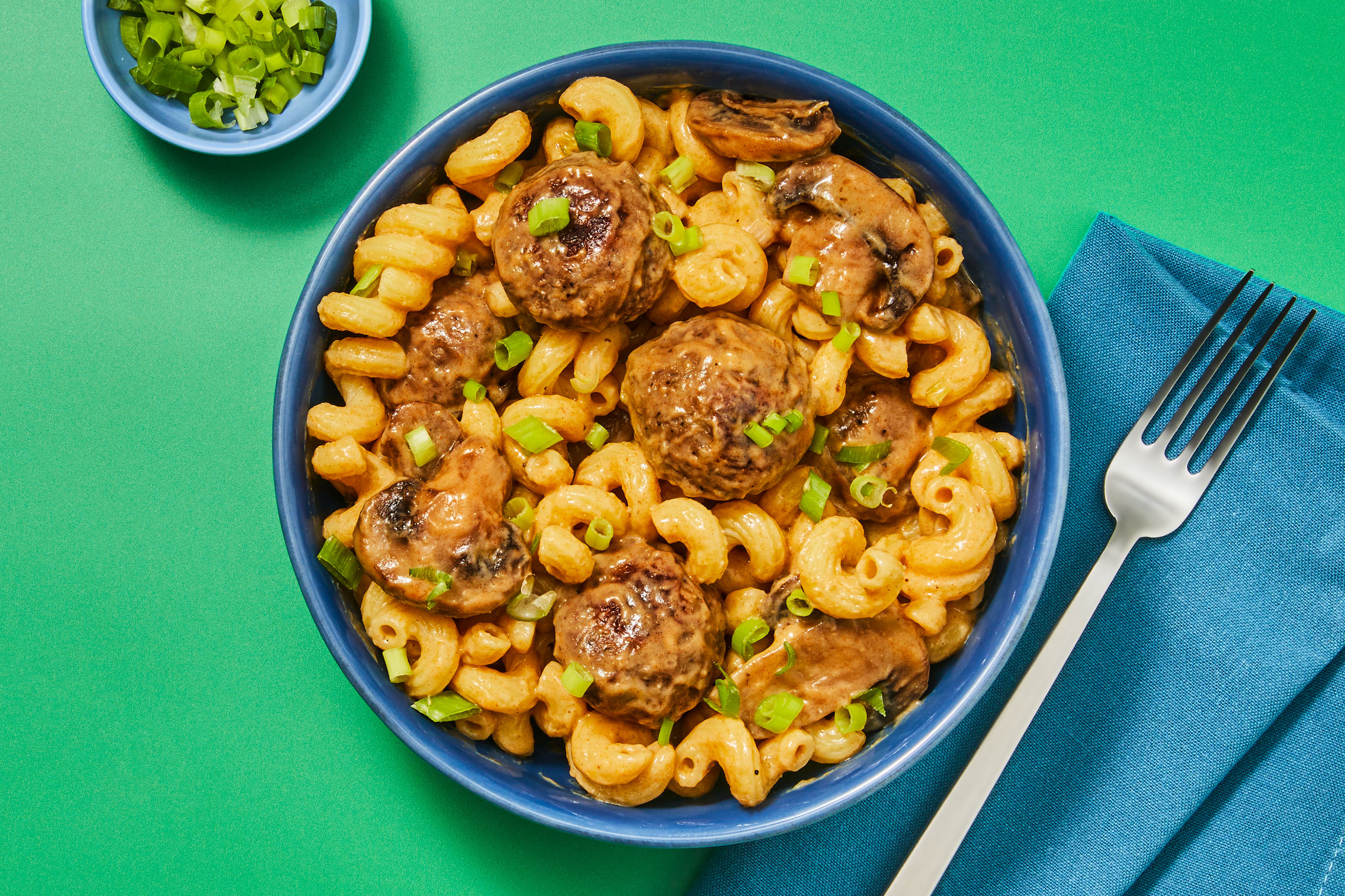 Beef Meatball & Mushroom “Stroganoff”