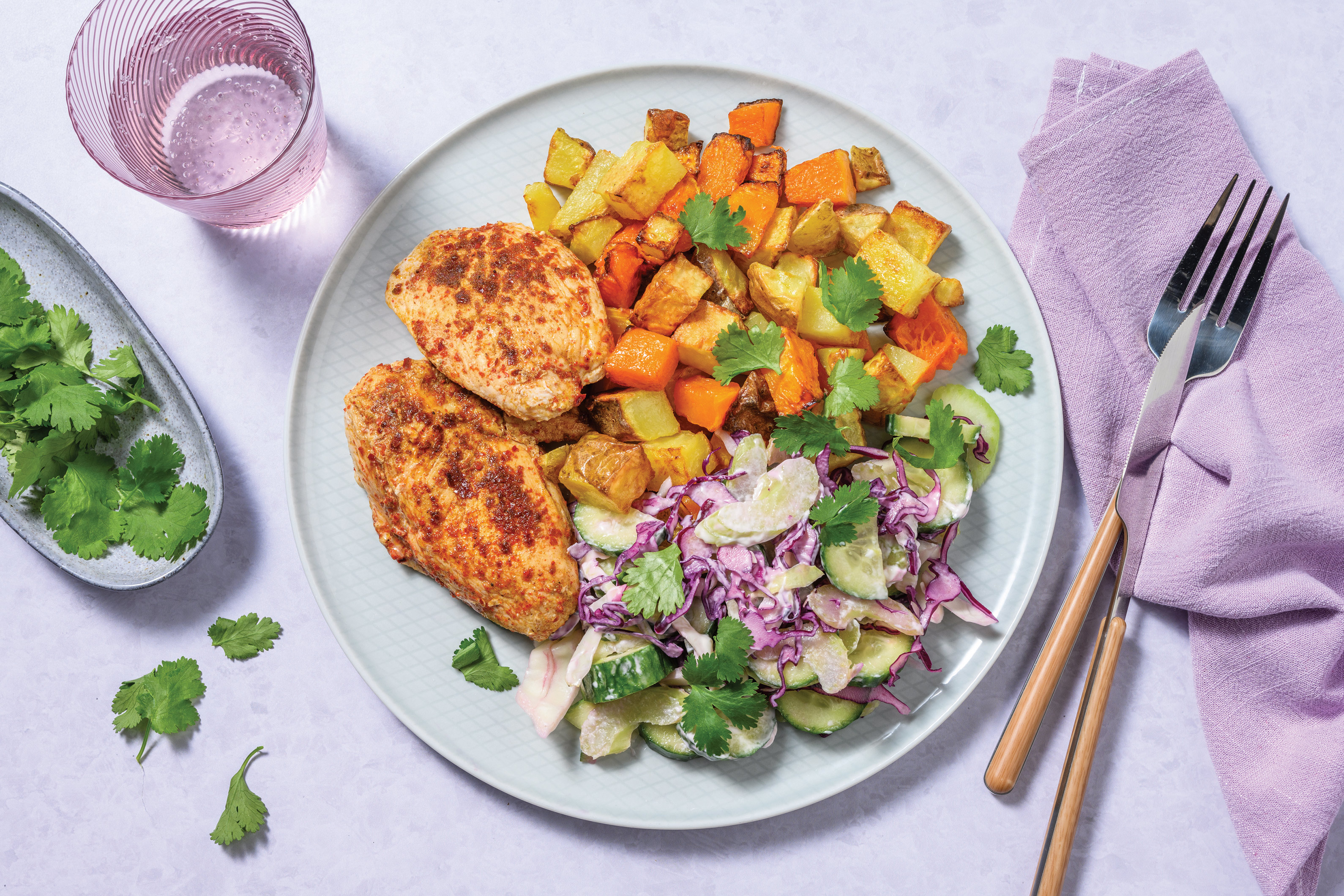 Sweet Soy Chicken & Celery Slaw