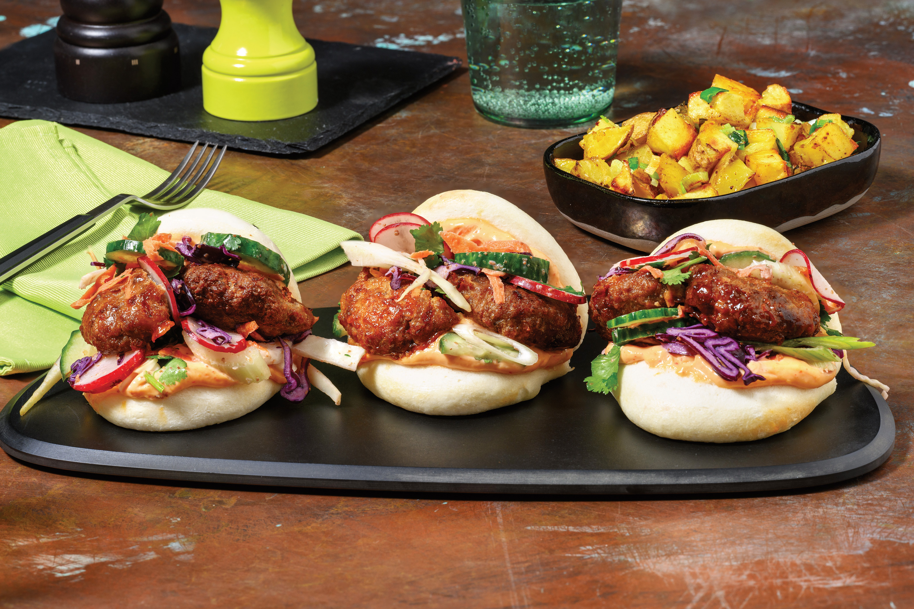 Sweet Chilli Beef Bao Buns