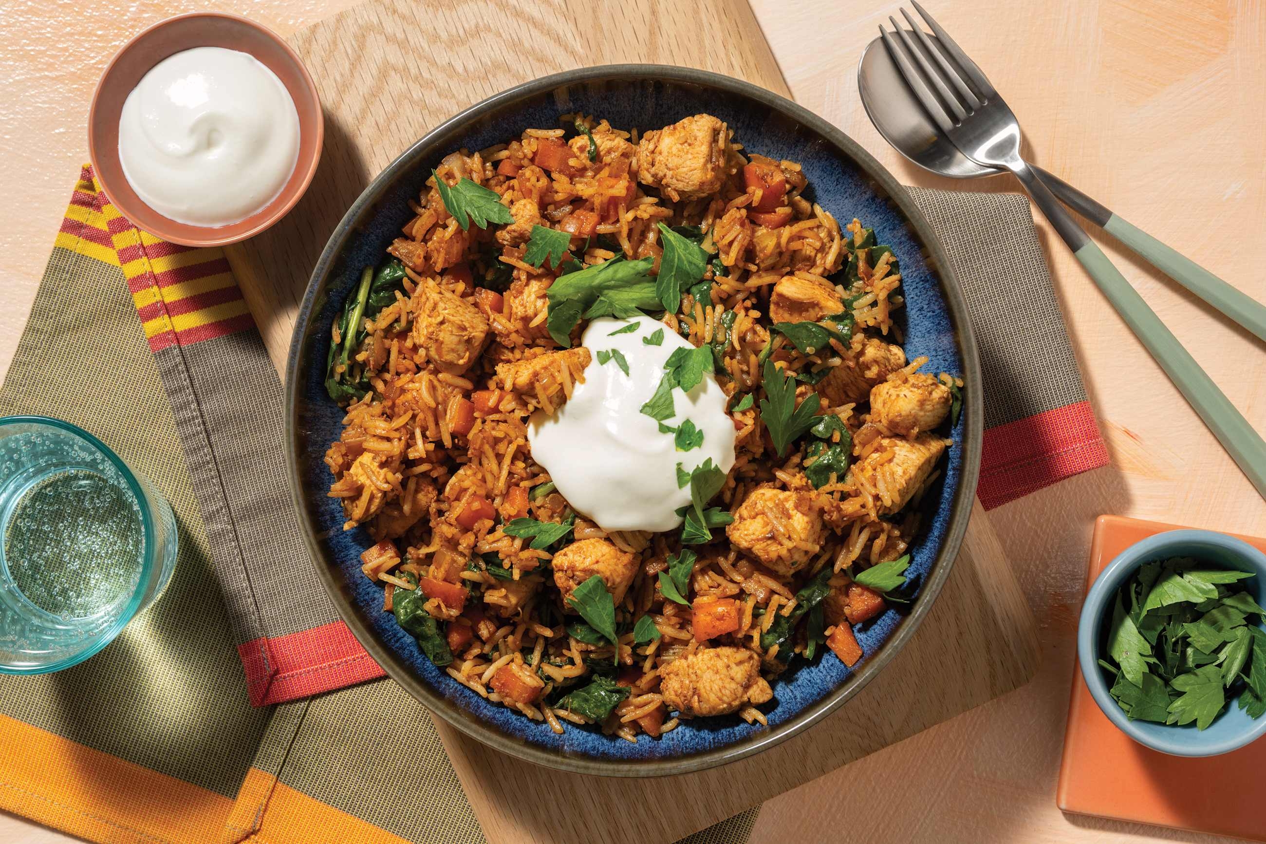 One-Pot Indian Chicken & Veggie Biryani