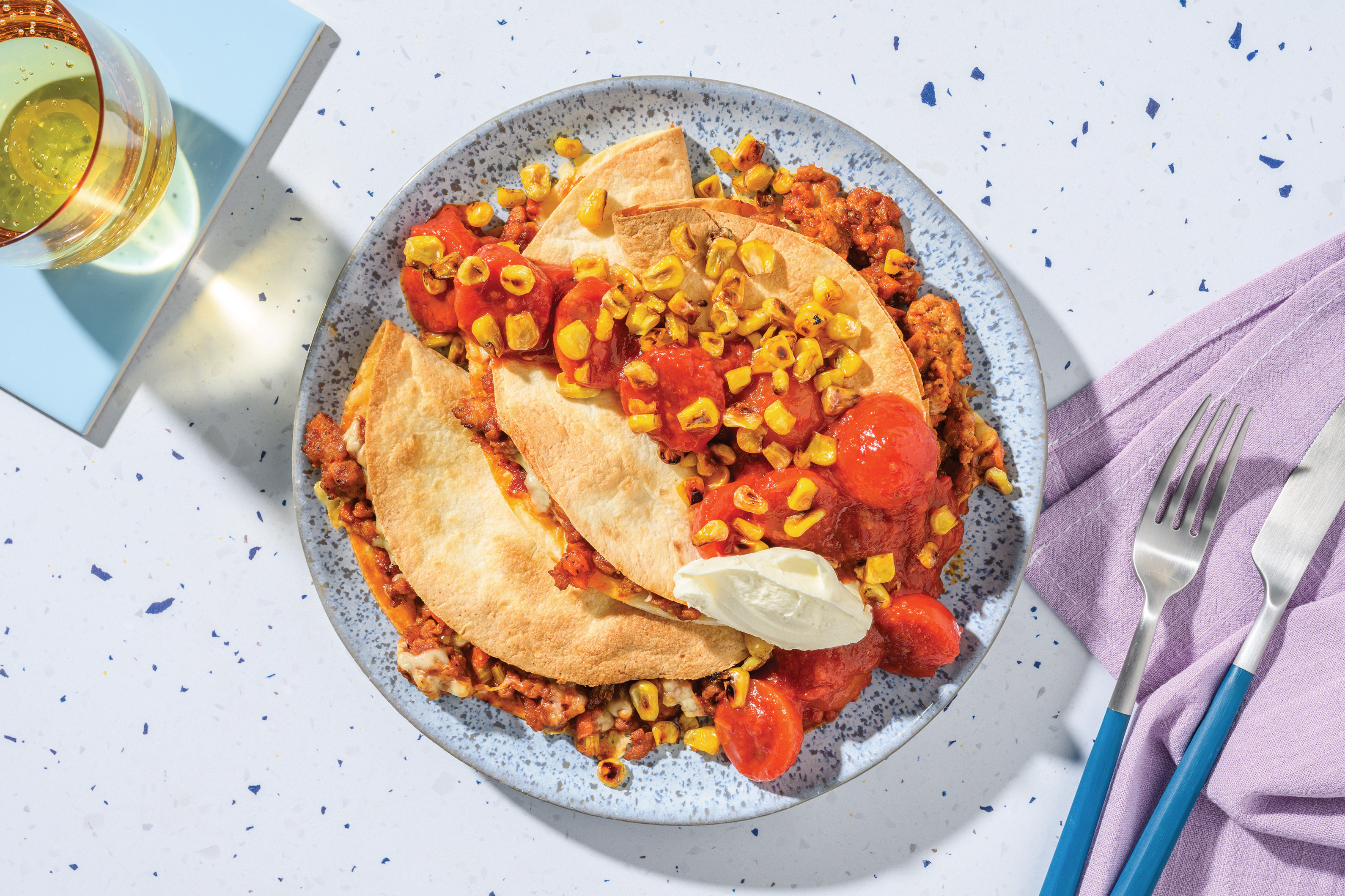 Mexican Pork Quesadillas