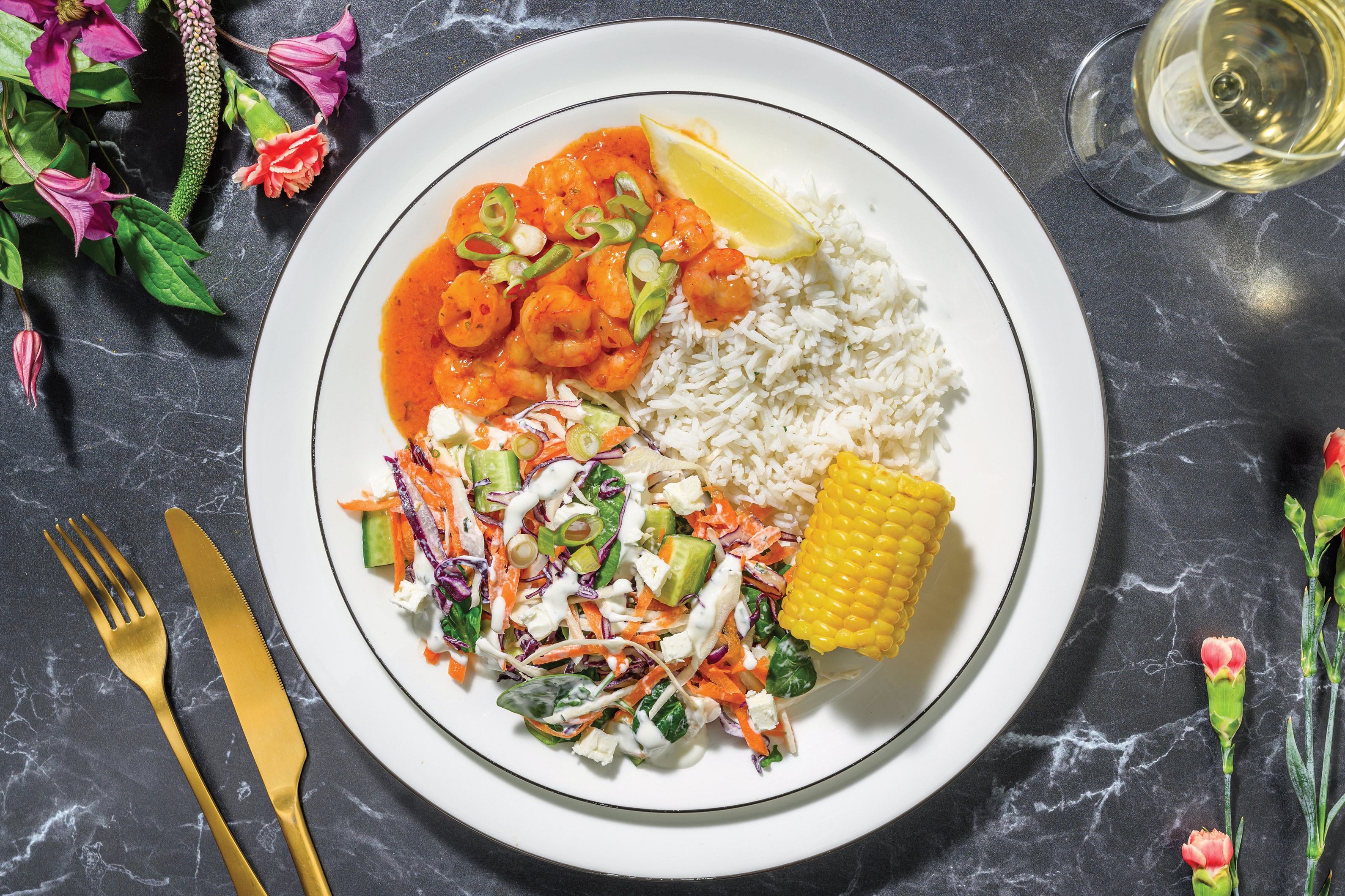 Peri-Peri Prawn & Zesty Ranch Salad