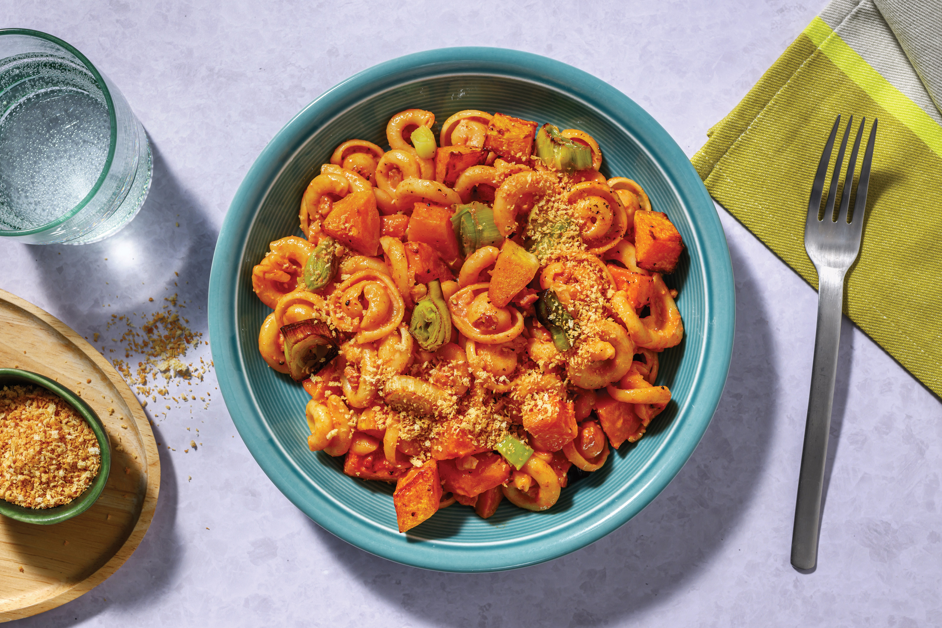 Bacon, Pumpkin & Leek Orecchiette