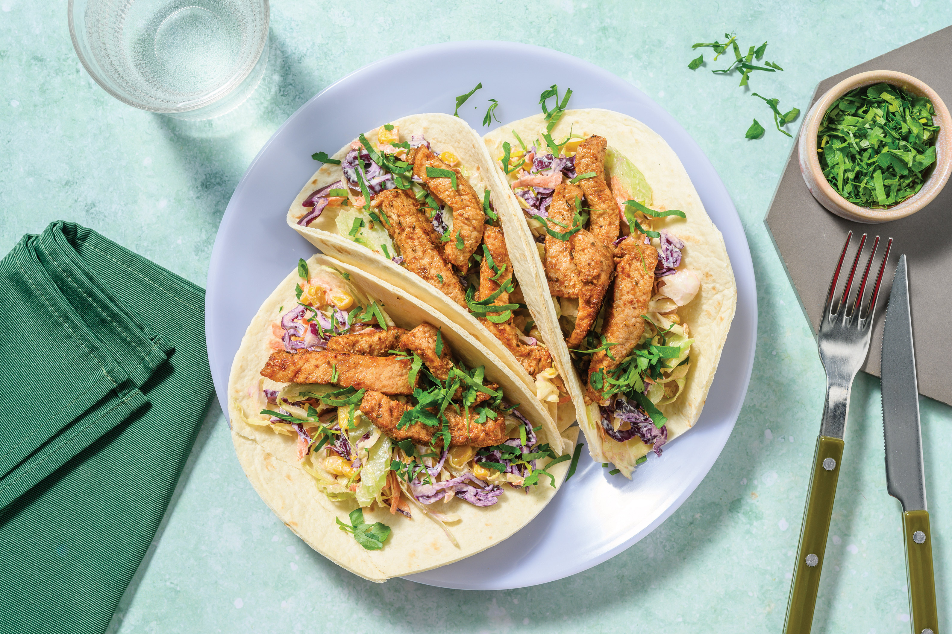 Jerk-Spiced Pork & Slaw Tacos