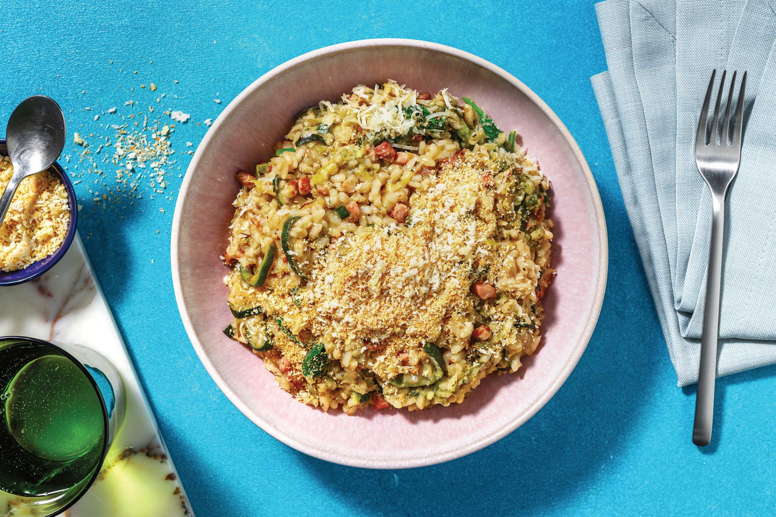 Bacon, Courgette & Leek Risotto