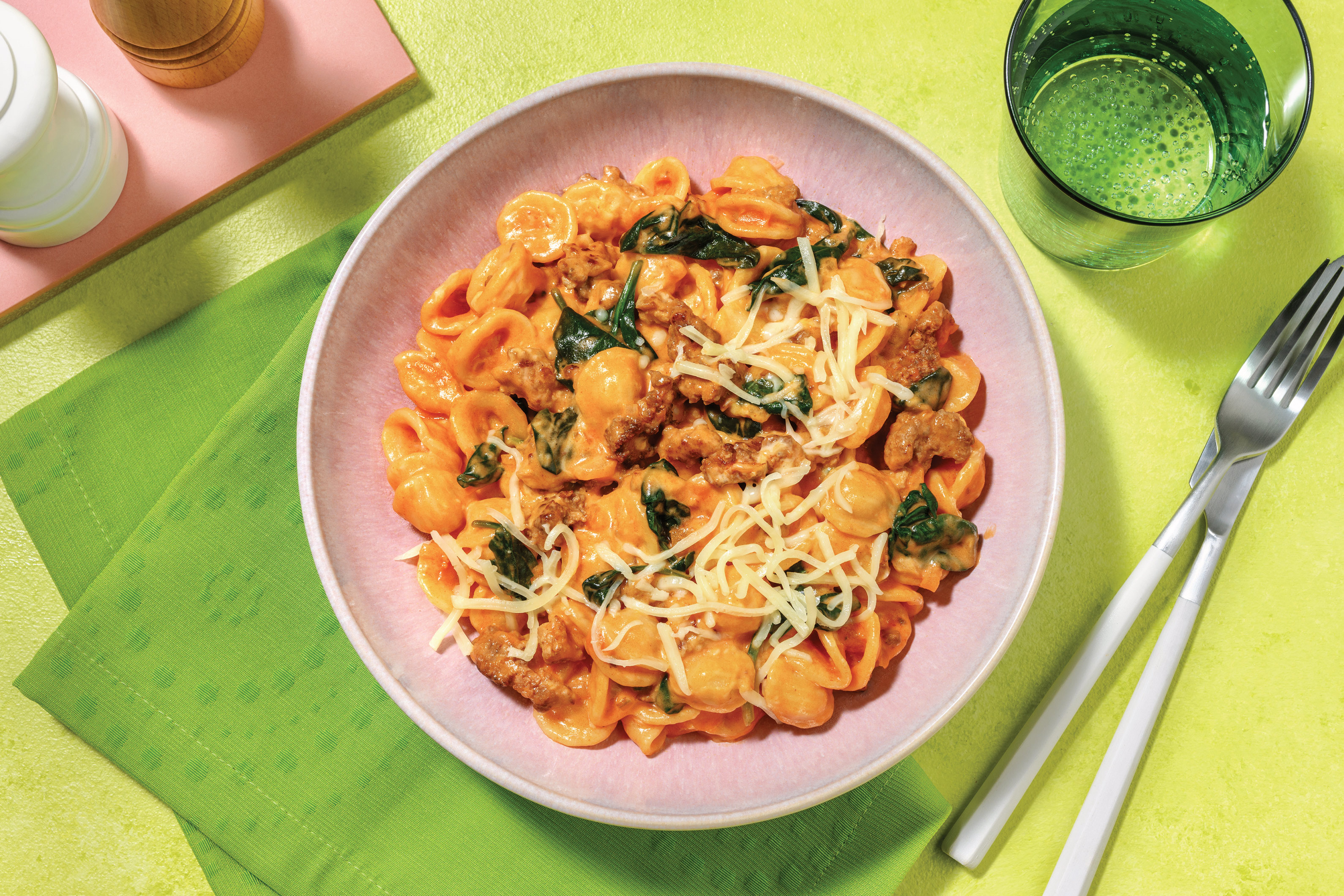 Quick Italian Pork Penne