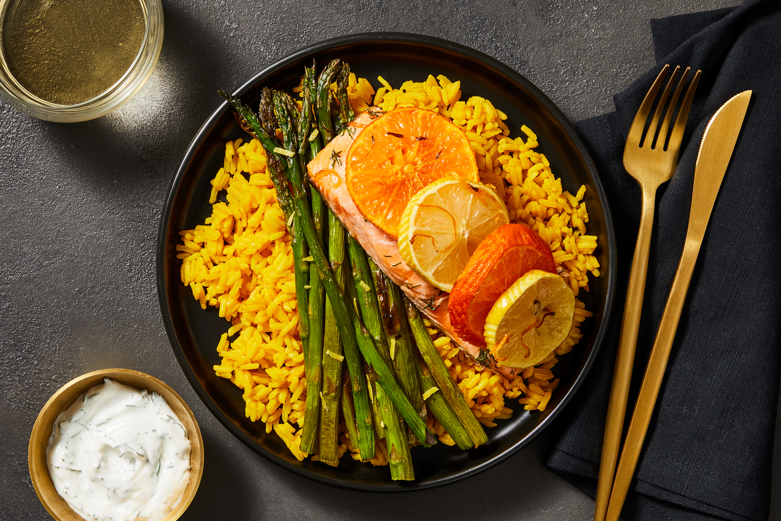 Mandarin Orange Trout with Asparagus