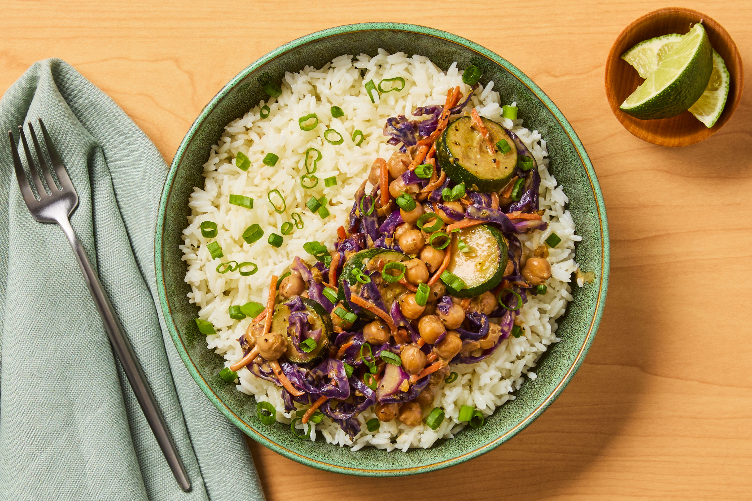 Vegan Thai Green Curry with Chickpeas