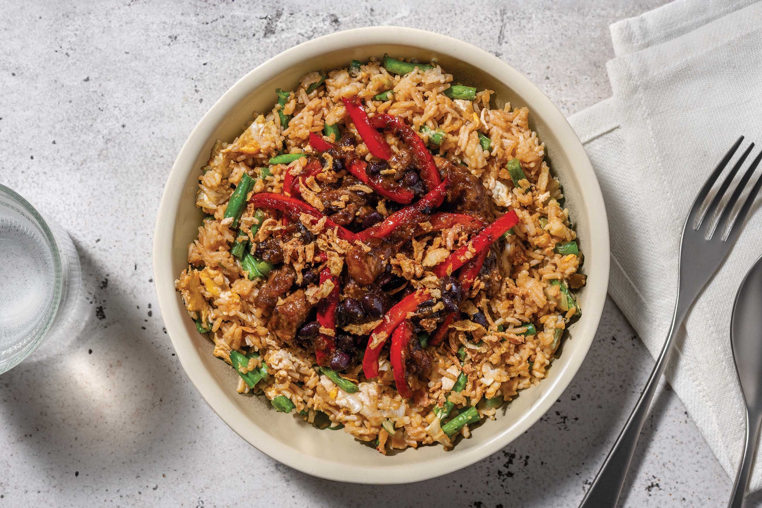 Sweet Black Bean Beef & Capscium