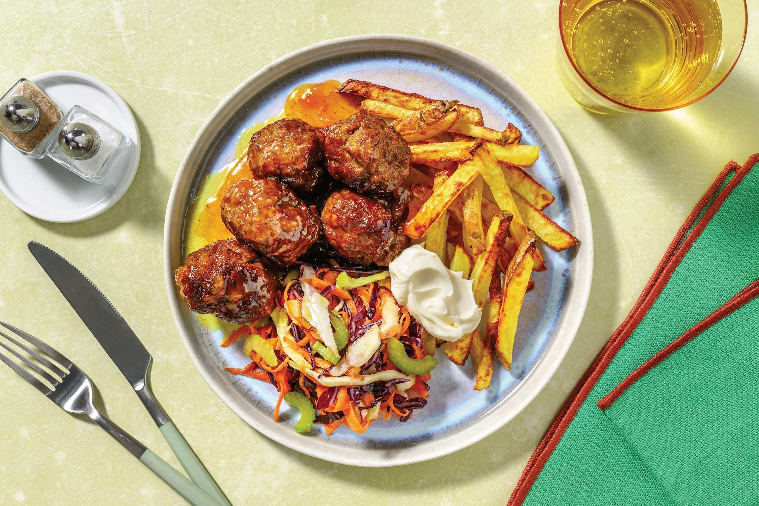 Double Sweet Chilli-Glazed Beef Meatballs Recipe | HelloFresh