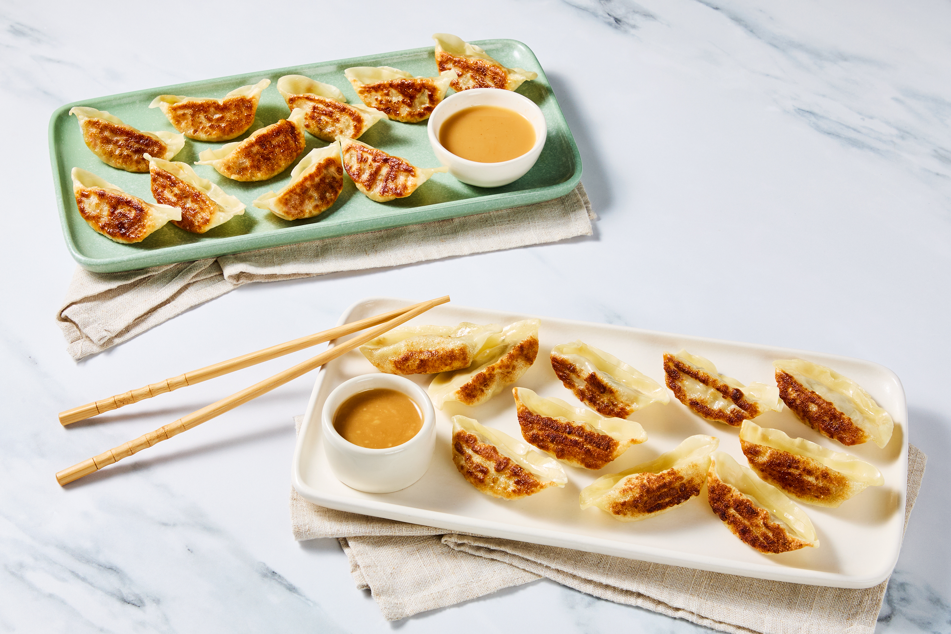 Dumplings Duo: Sesame Ginger Chicken & Veggie 