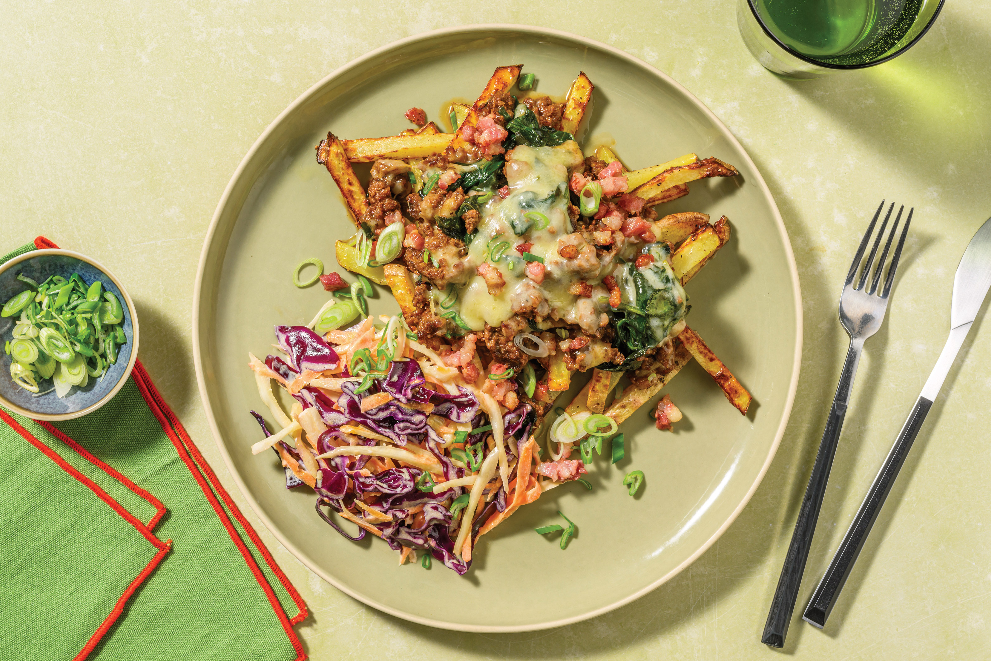 Cheesy Beef & Bacon Loaded Fries
