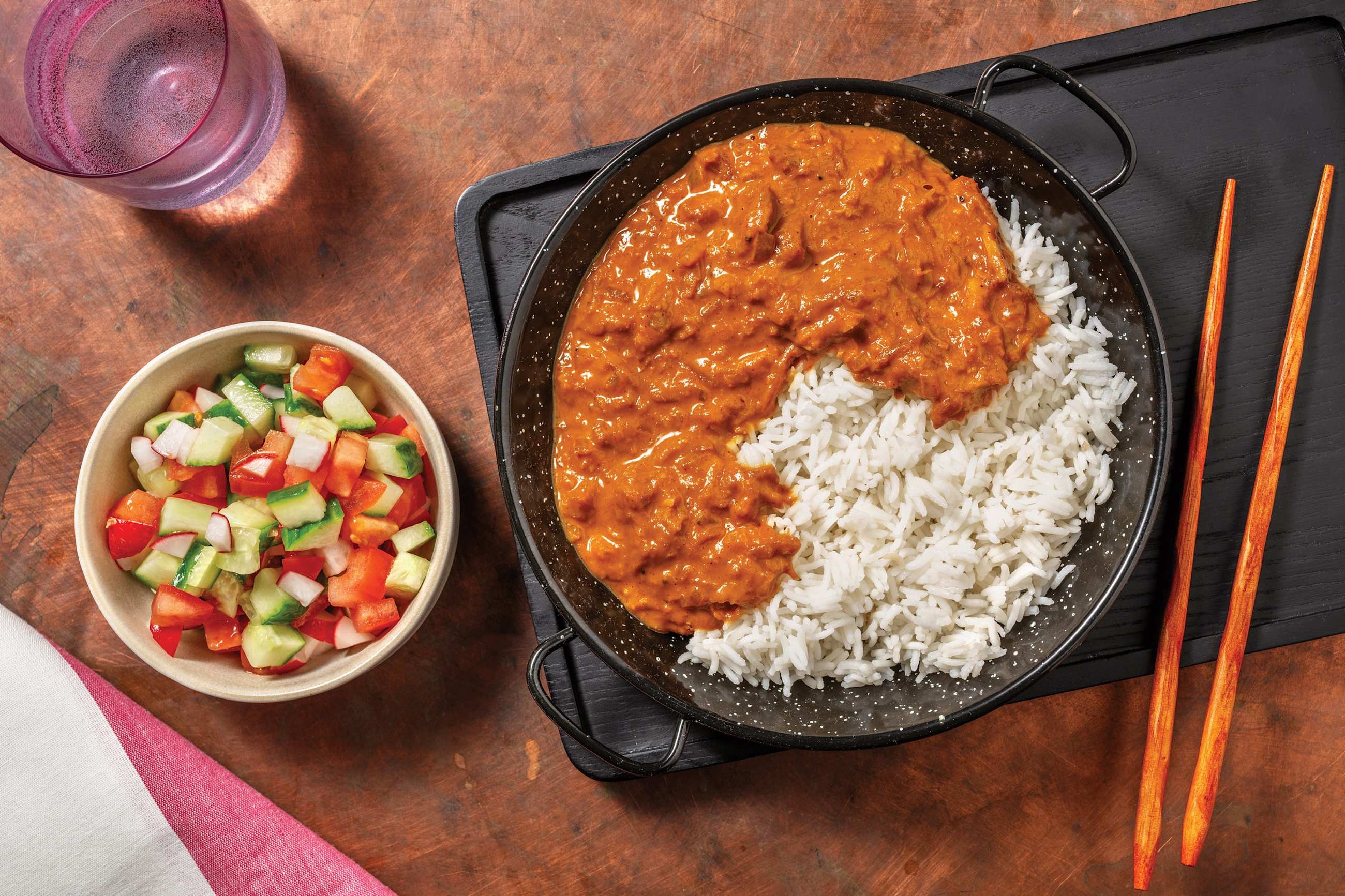 Beef Rogan Josh & Garlic Rice