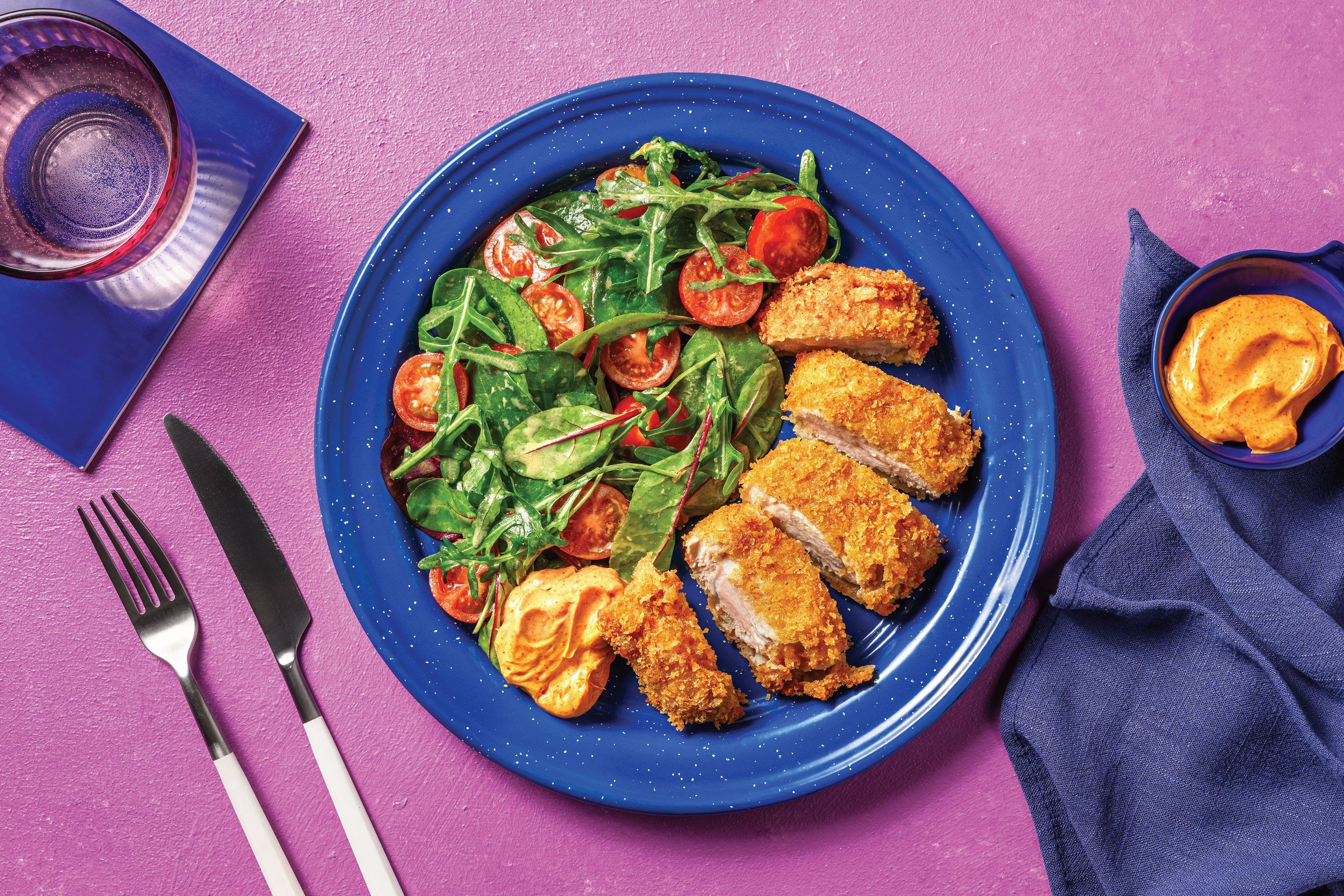 Quick Parmesan Pork Schnitzels & Smokey Aioli