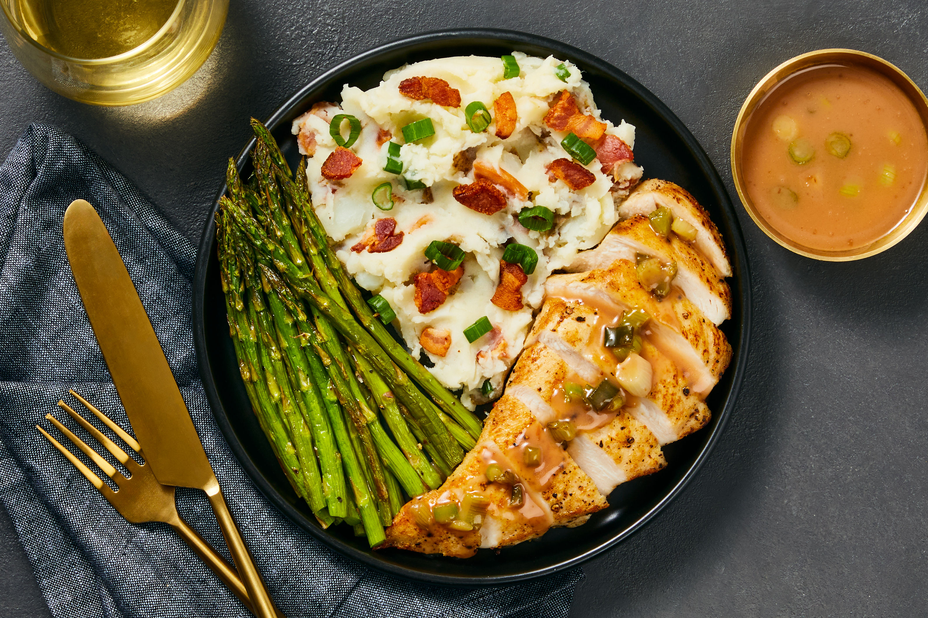 Chicken with Cherry Pan Sauce